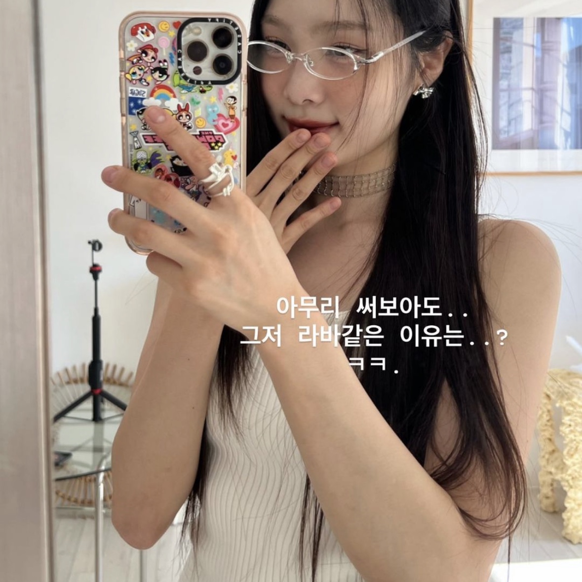 Casetify x The Powerpuff Girls iPhone Stickermania Clear Case Clear 착용 스타일 - 2