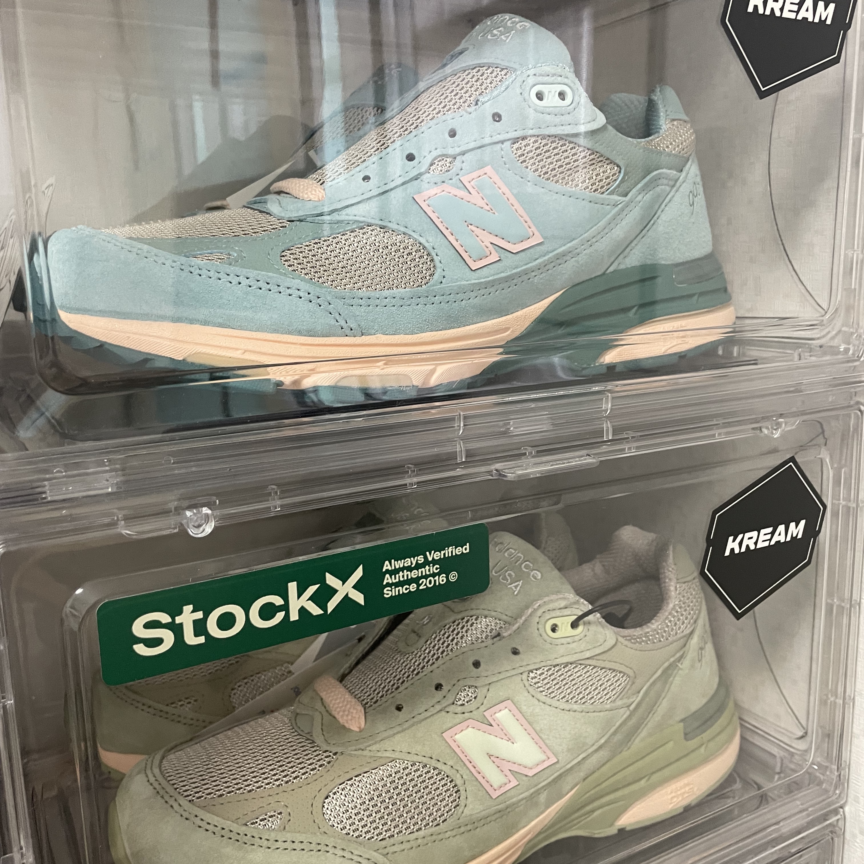 New Balance x Joe Freshgoods 993 Made in USA Arctic Blue 착용 스타일 - 5