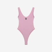 Porta Women Pigment Washed Bodysuit Pink
