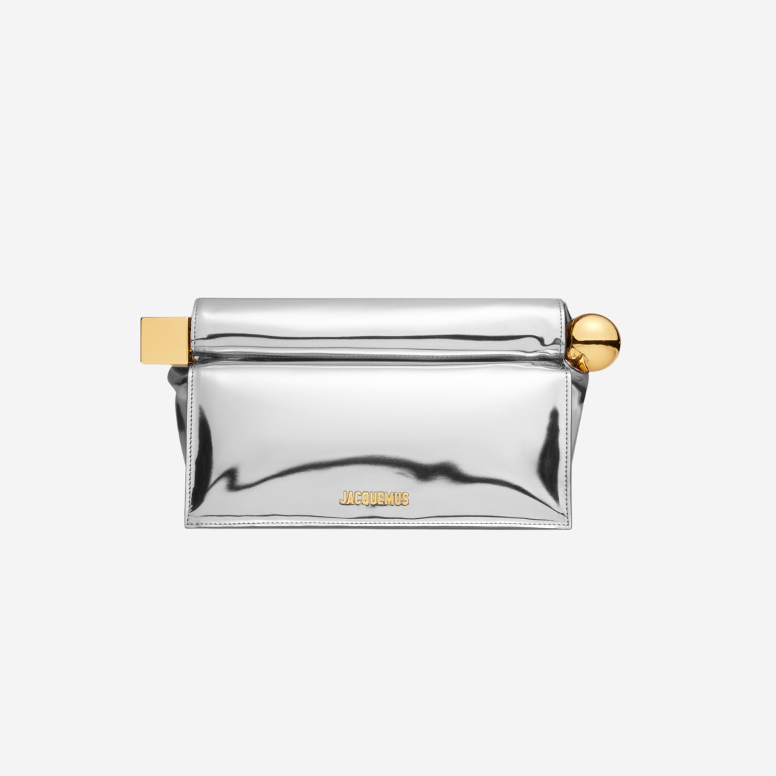 Jacquemus La Pochette Rond Carre Take-Out Clutch Silver 상세 이미지 1