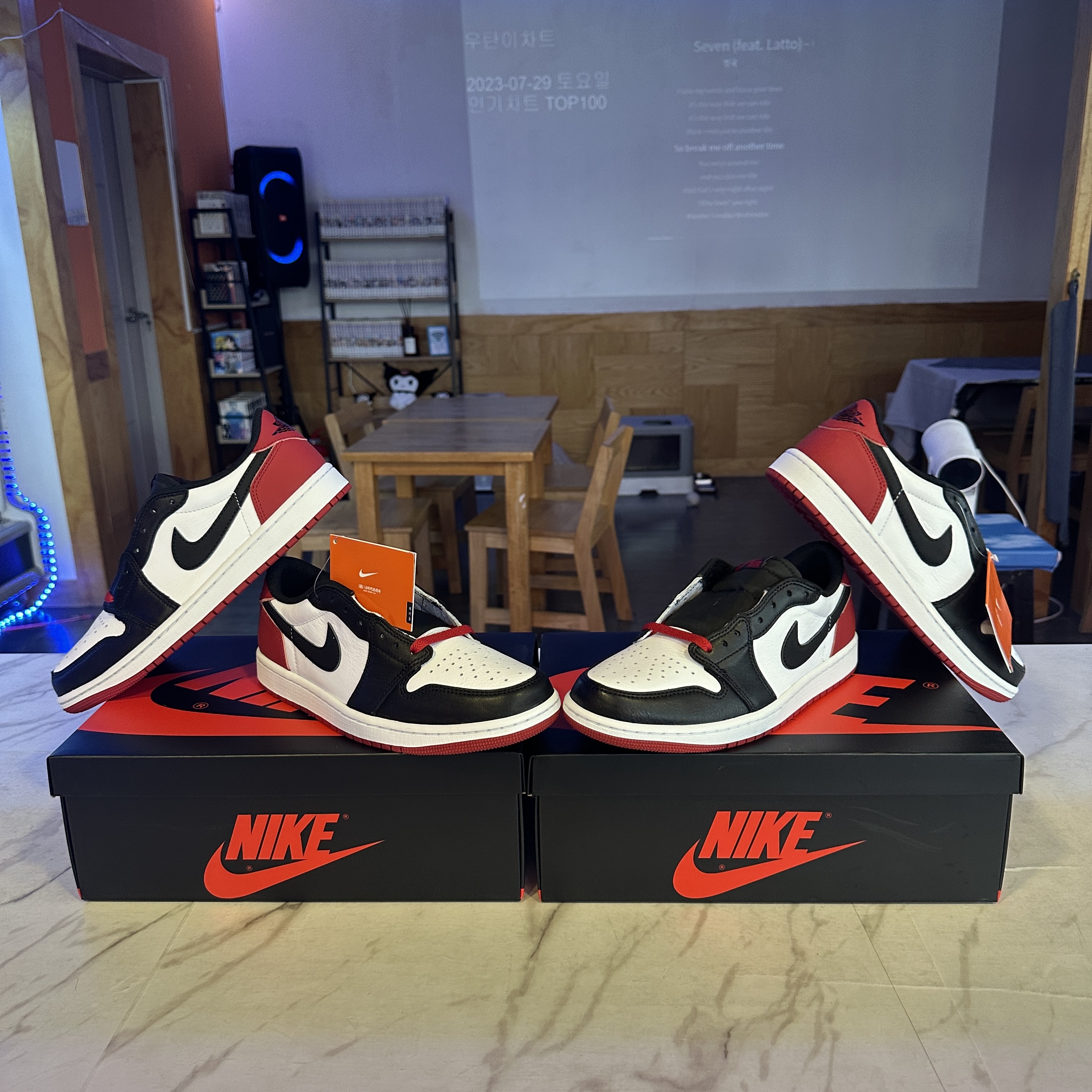 Jordan 1 Retro Low OG Black Toe 착용 스타일