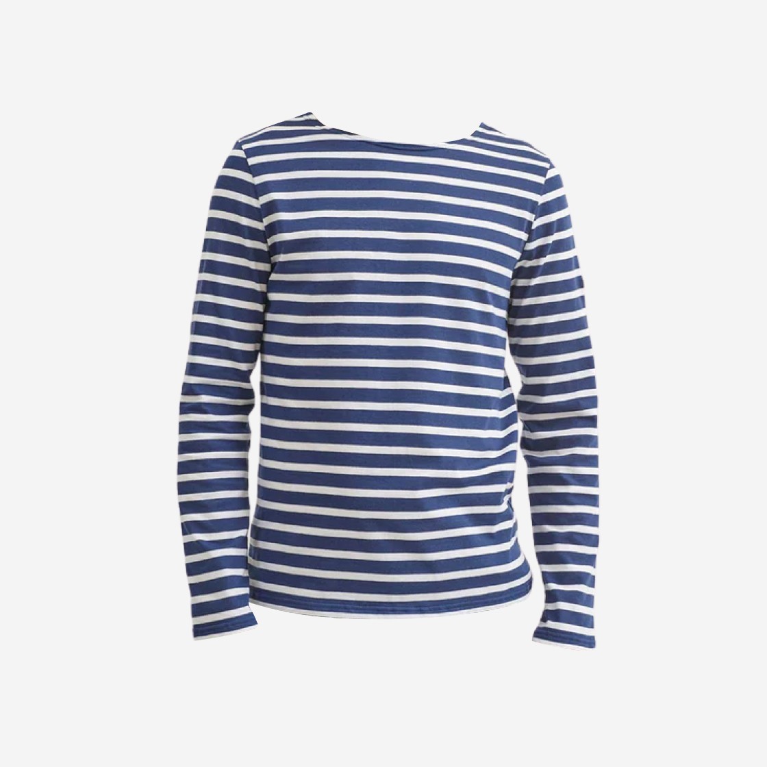 Saint James Minquiers Modern Striped Sailor Long Sleeve T-Shirt Marine Neige 상세 이미지 1