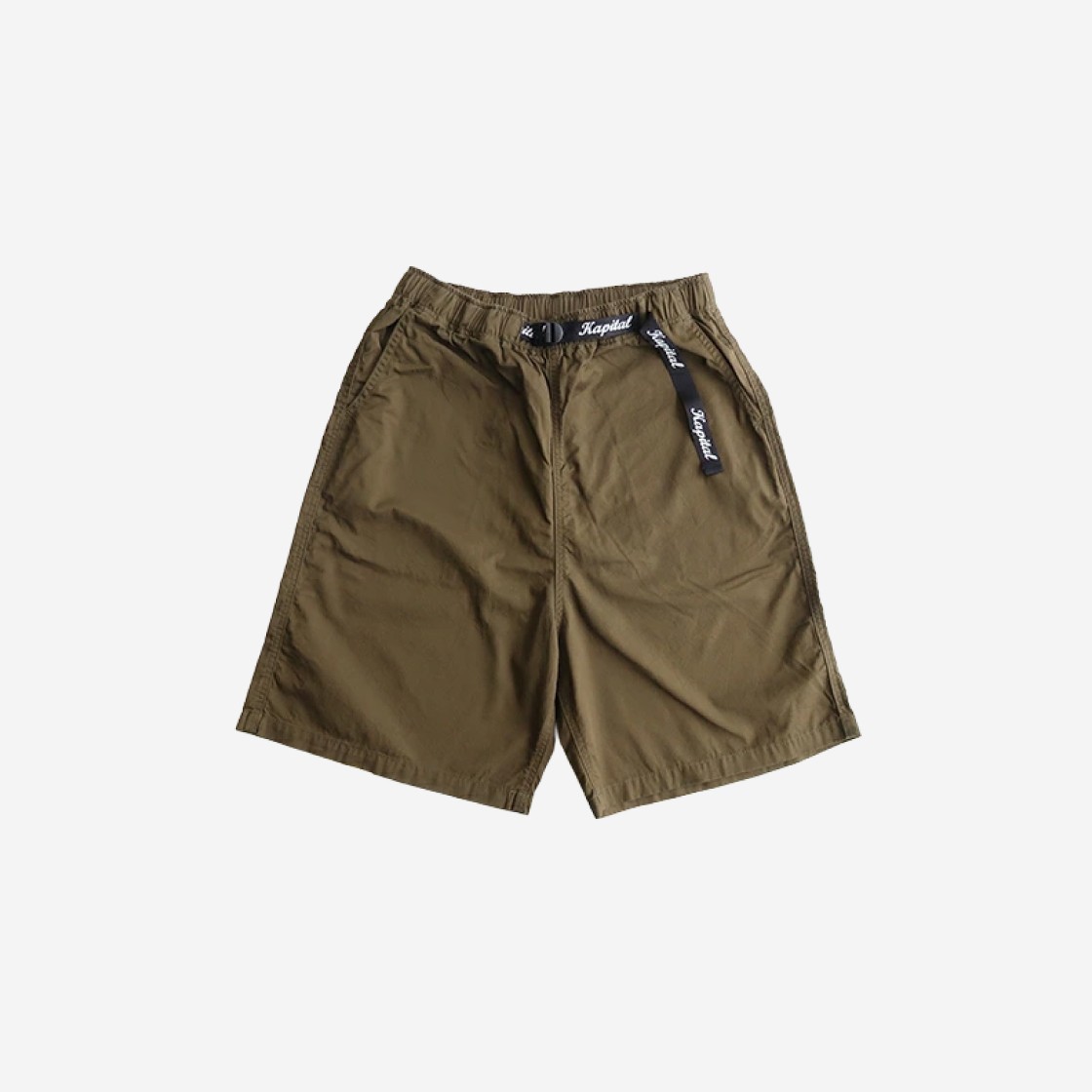 Kapital Combed Rainbowy Easy Shorts Khaki 상세 이미지 2