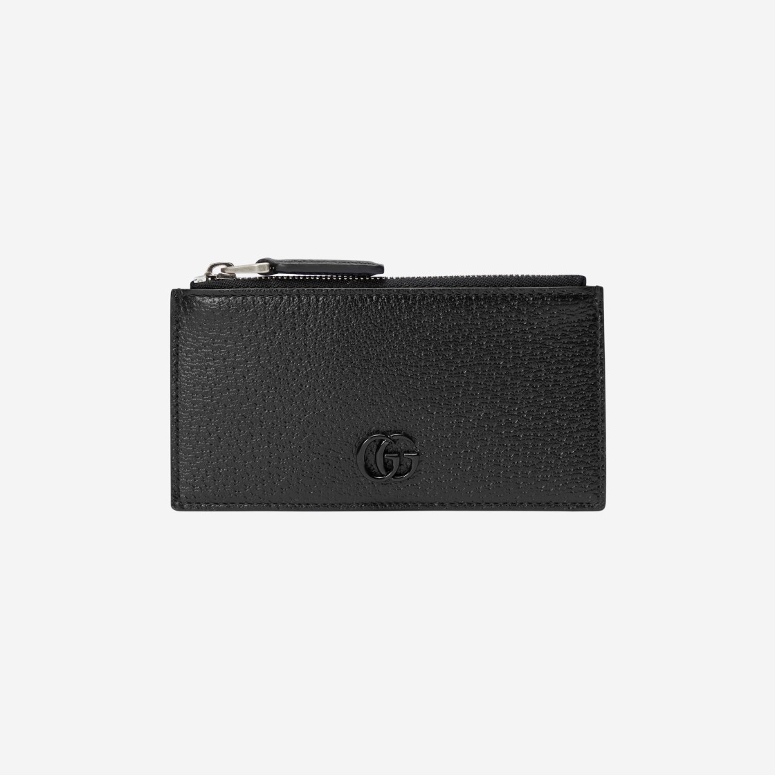 Gucci GG Marmont Zip Card Case Black Leather 상세 이미지 1