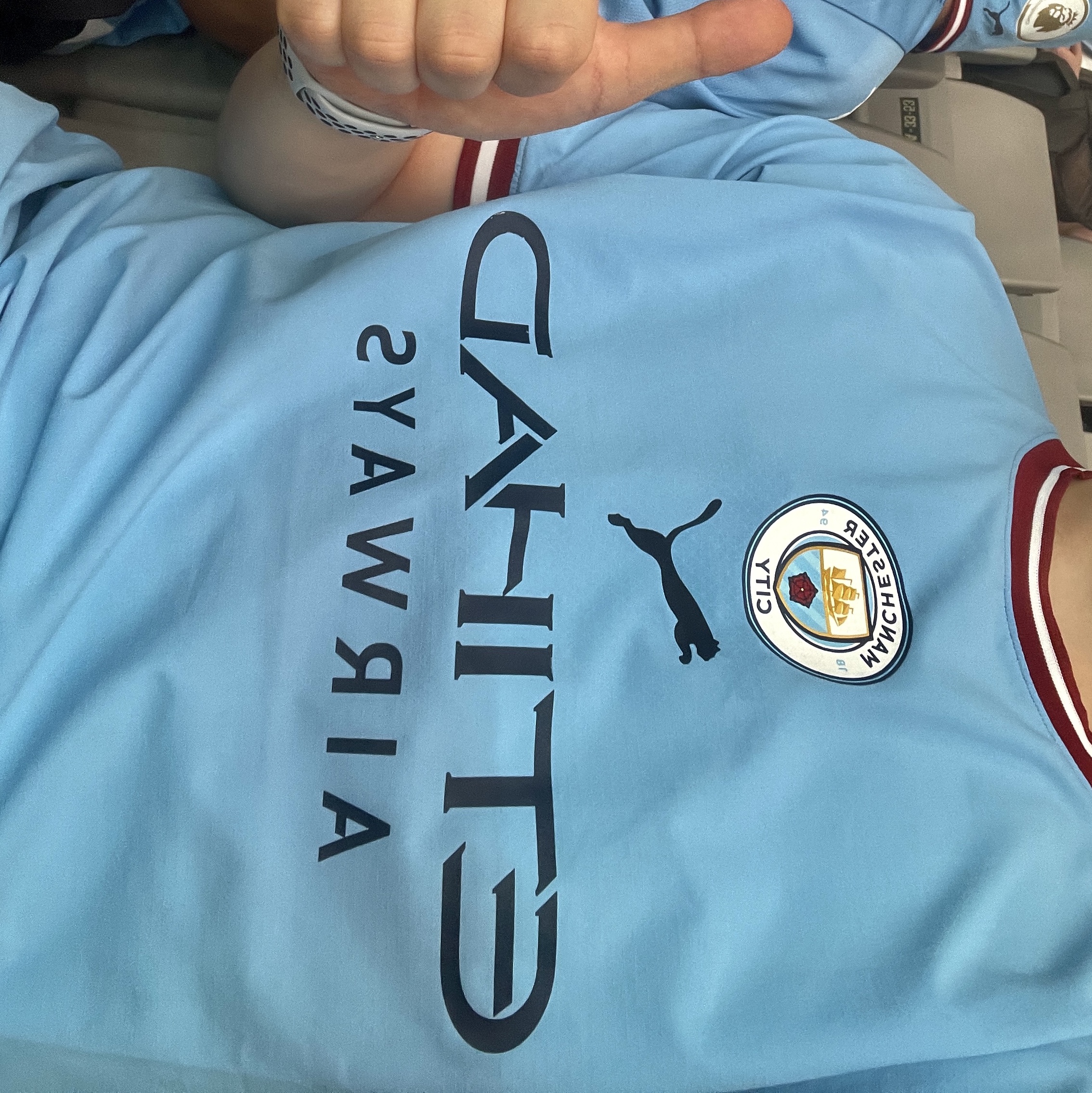 Puma Manchester City 2022/23 Home Jersey Team Light Blue (Non Marking Ver.) 착용 스타일