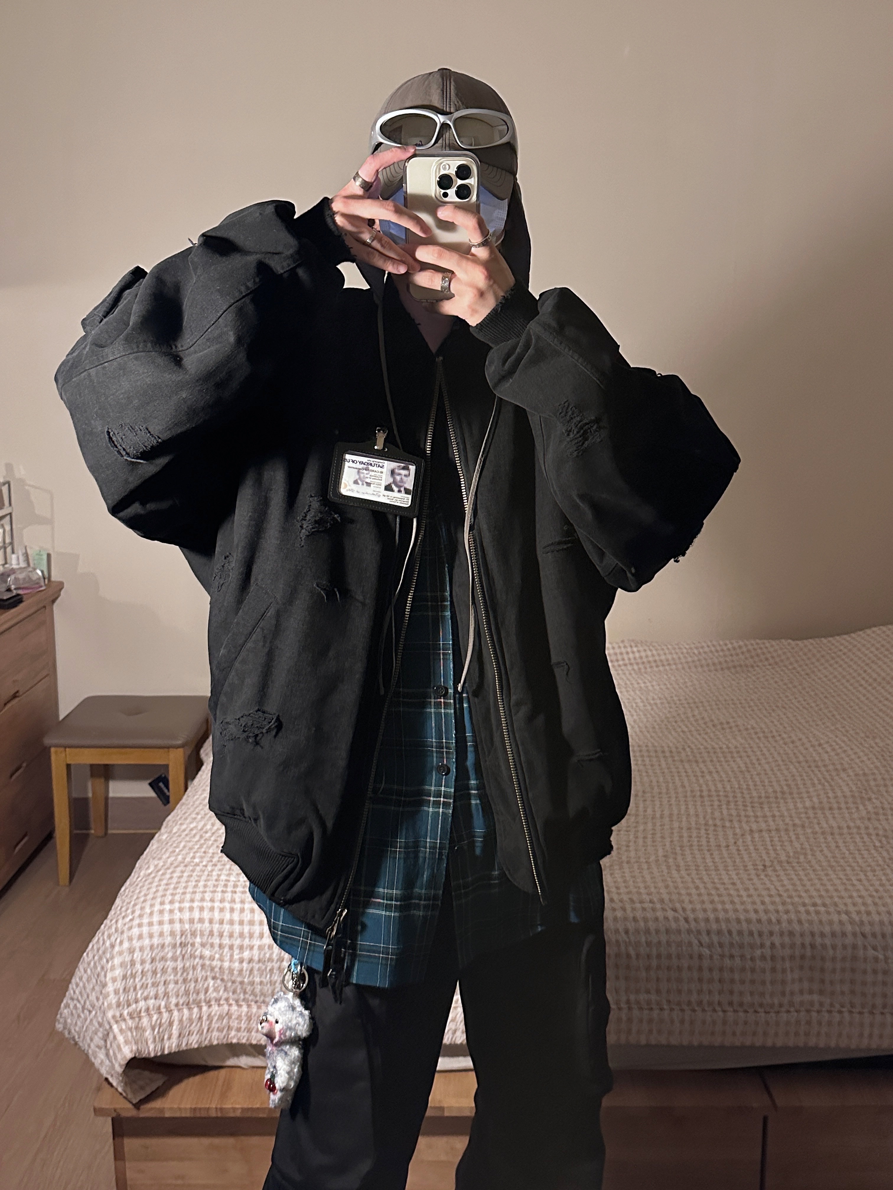 Balenciaga Combat Strike 20mm Boot Kaki, Farfromwhat Far Round Cargo Pants Black 착용 스타일 - 2