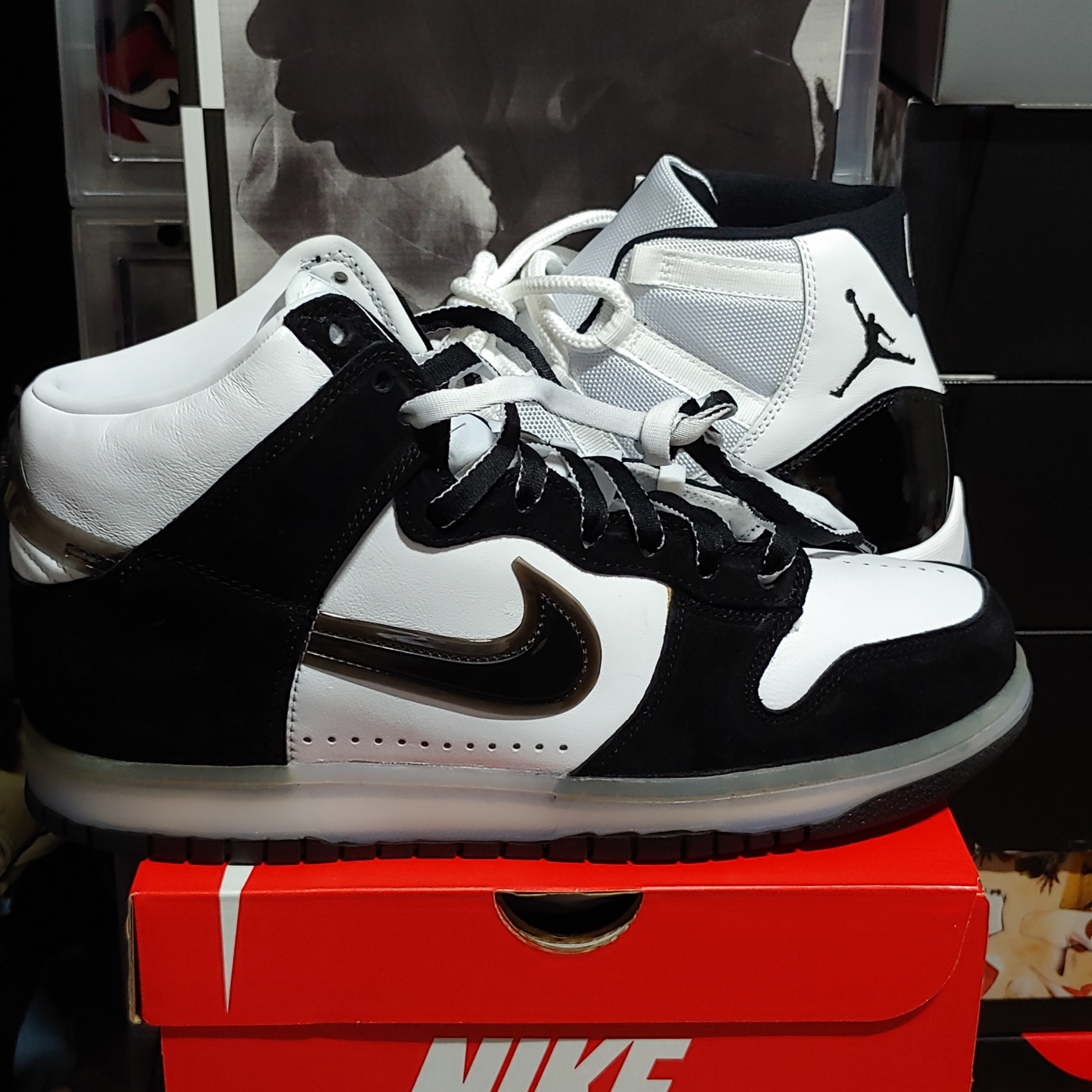 Nike x Slam Jam Dunk High SP Clear Black, Jordan 11 Retro Concord 2018 착용 스타일 - 1