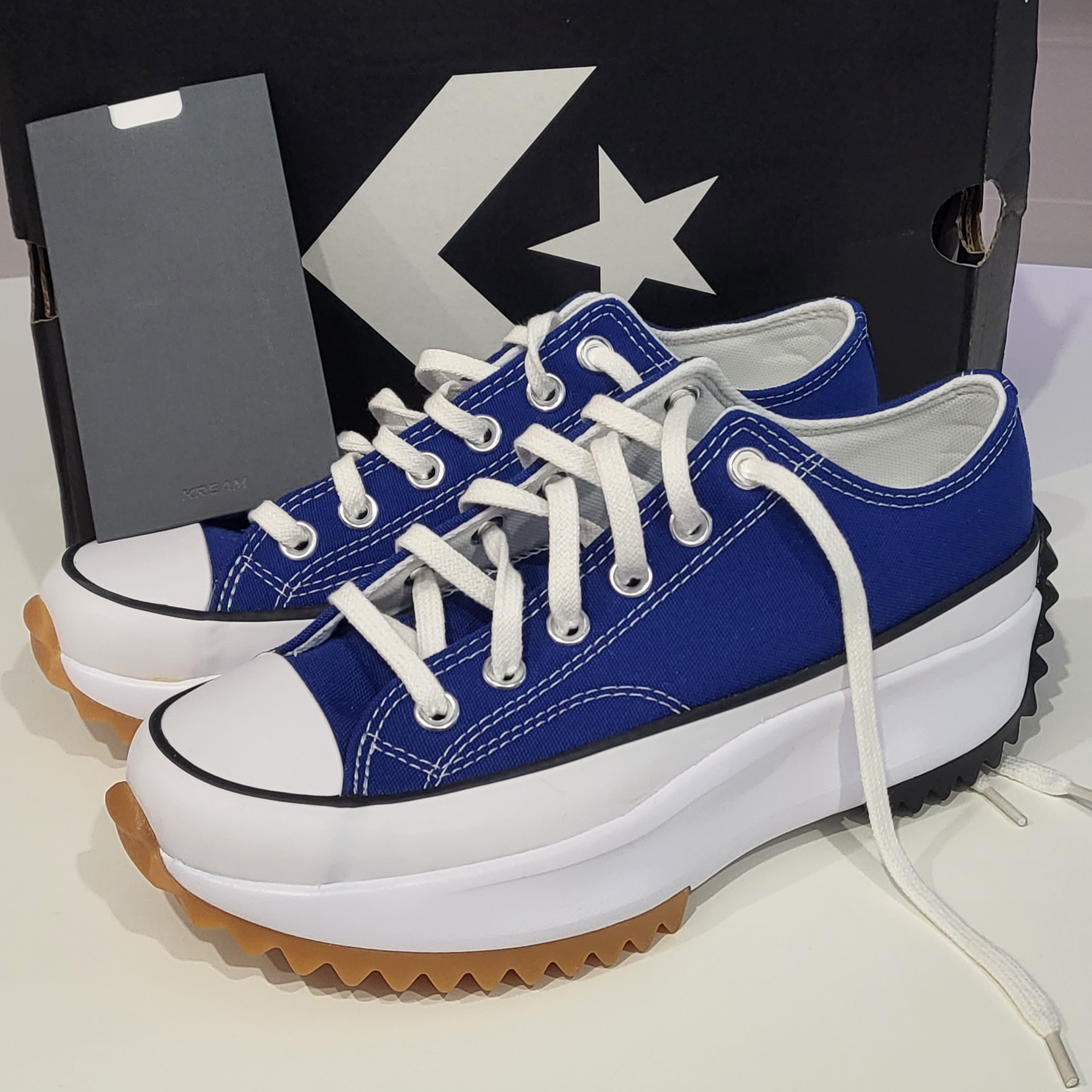 Converse Run Star Hike Low Rush Blue 착용 스타일