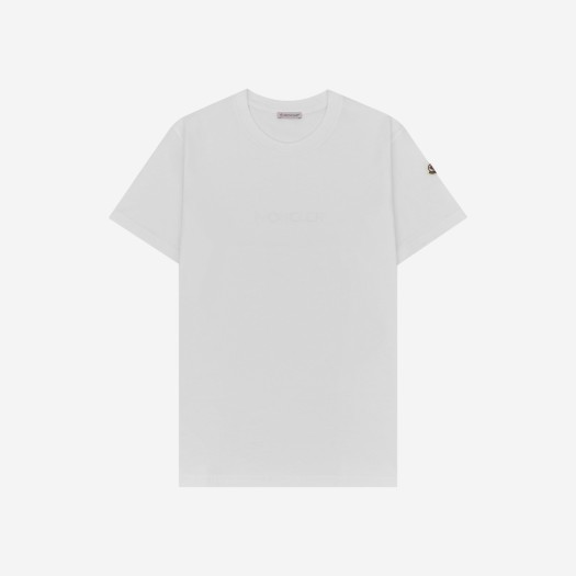 (W) 몽클레르 지로콜로 로고 티셔츠 화이트 - 20FW