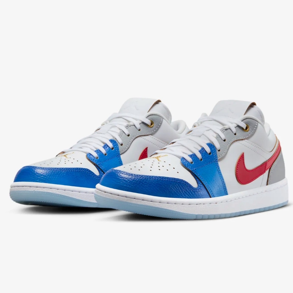 Jordan 1 Low SE White Game Royal University Red 착용 스타일