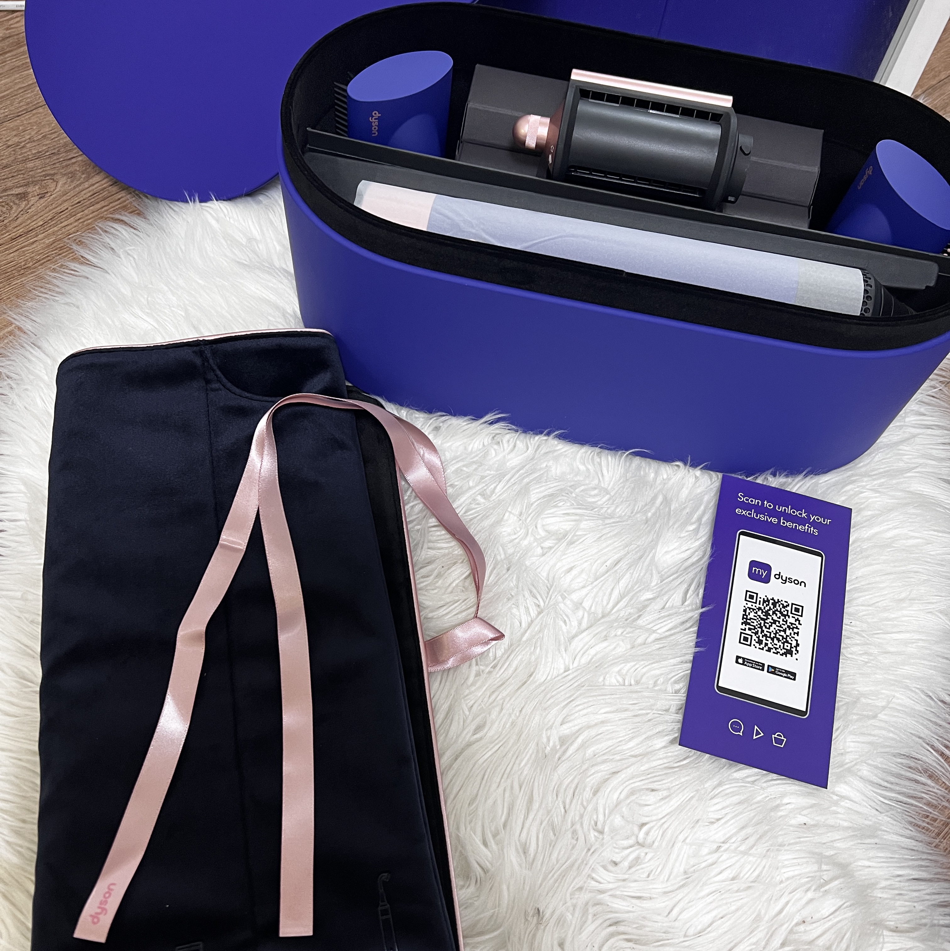Dyson Airwrap Multi Styler Complete Long Vinca Blue Rose (Korean Ver.) 착용 스타일