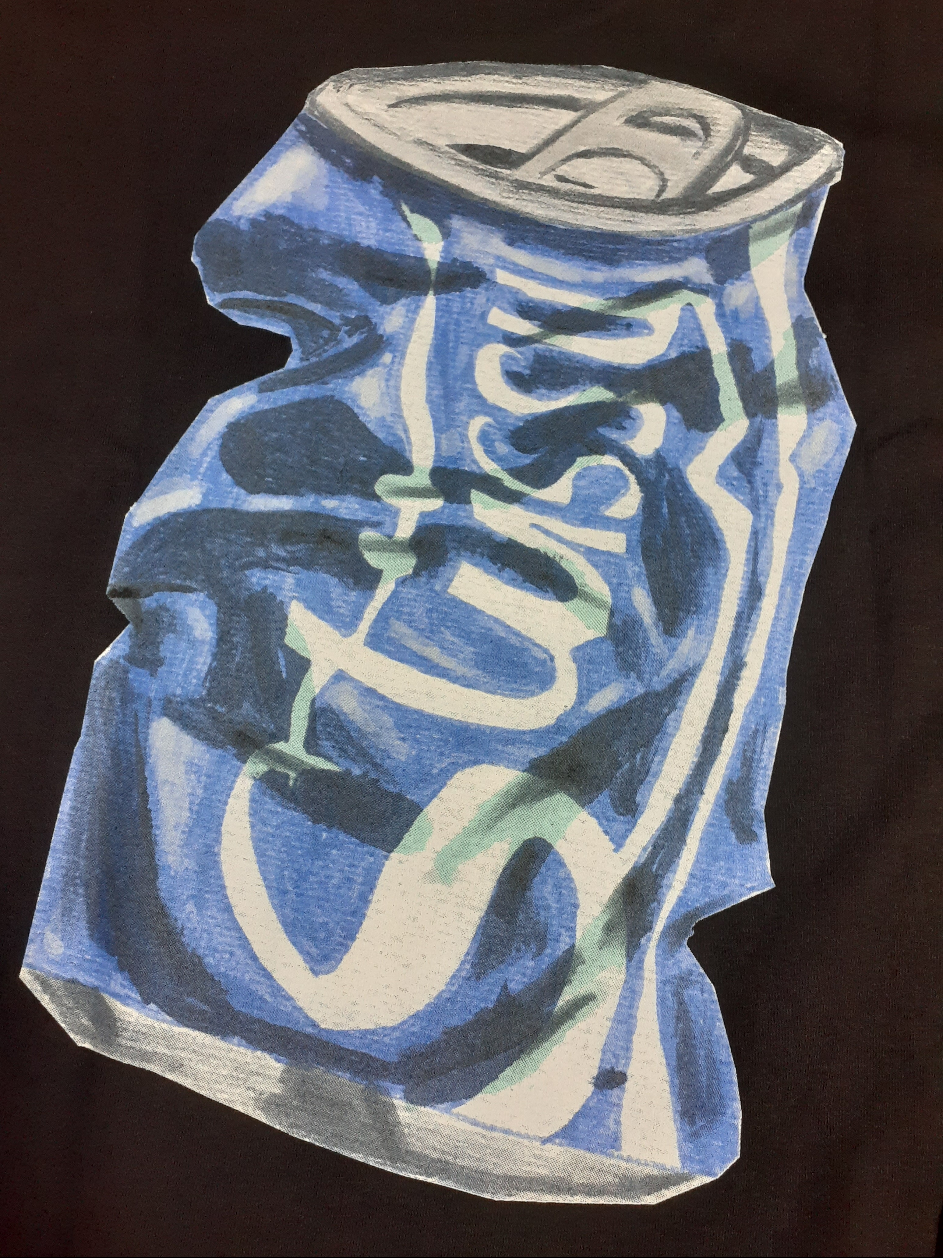 Stussy Soda Can T-Shirt Black 착용 스타일 - 1