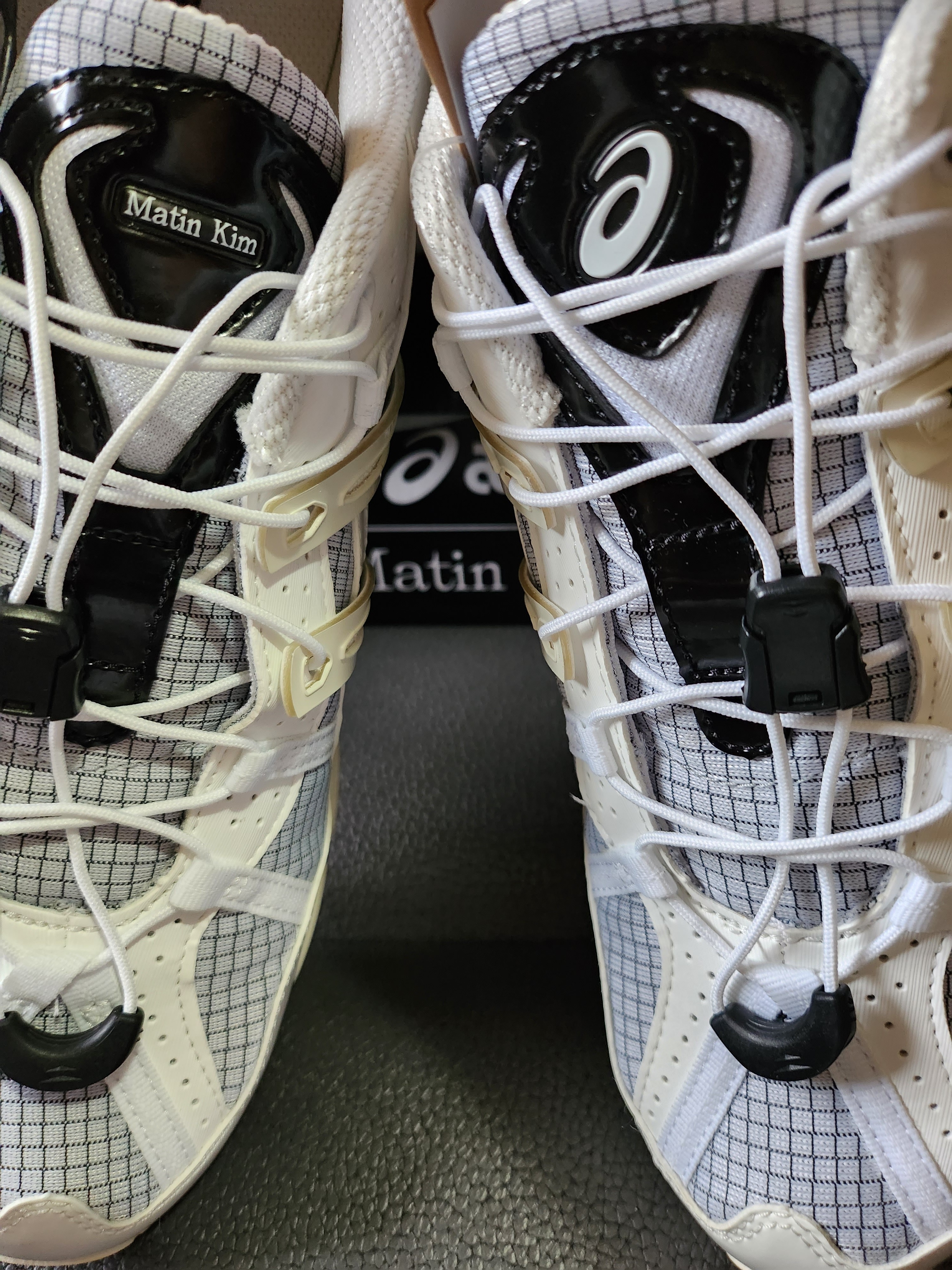 (W) Asics x Matin Kim Gel-Sonoma 15-50 Glacier Grey White 착용 스타일 - 3
