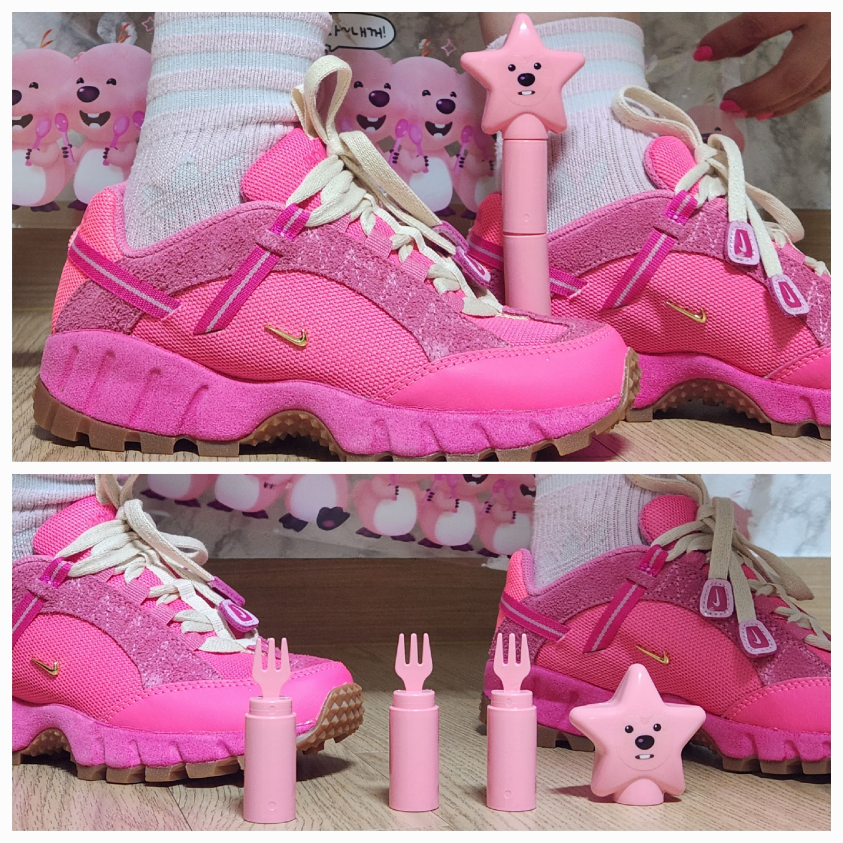 Nike x Jacquemus Air Humara LX Pink Flash 착용 스타일