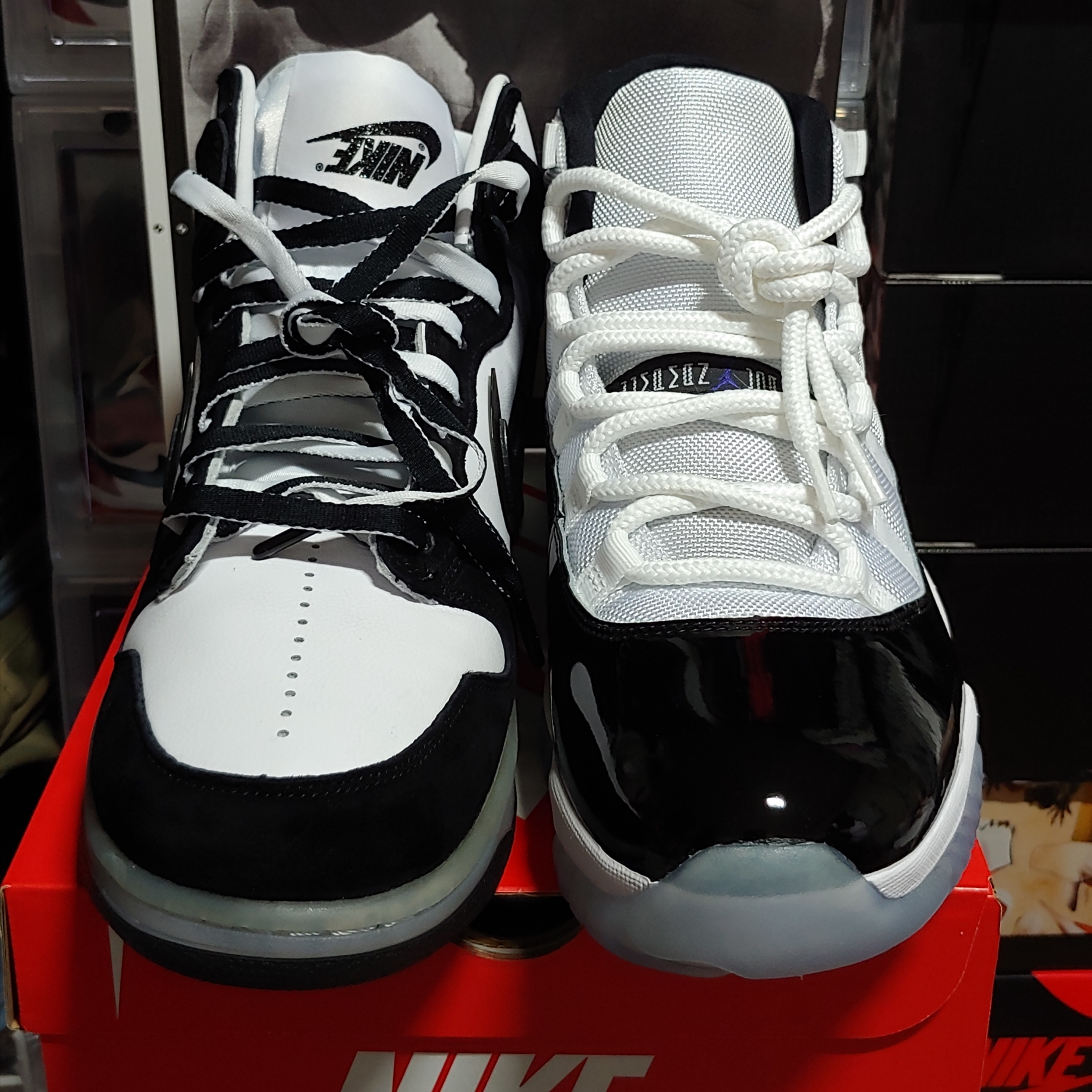 Nike x Slam Jam Dunk High SP Clear Black, Jordan 11 Retro Concord 2018 착용 스타일 - 2