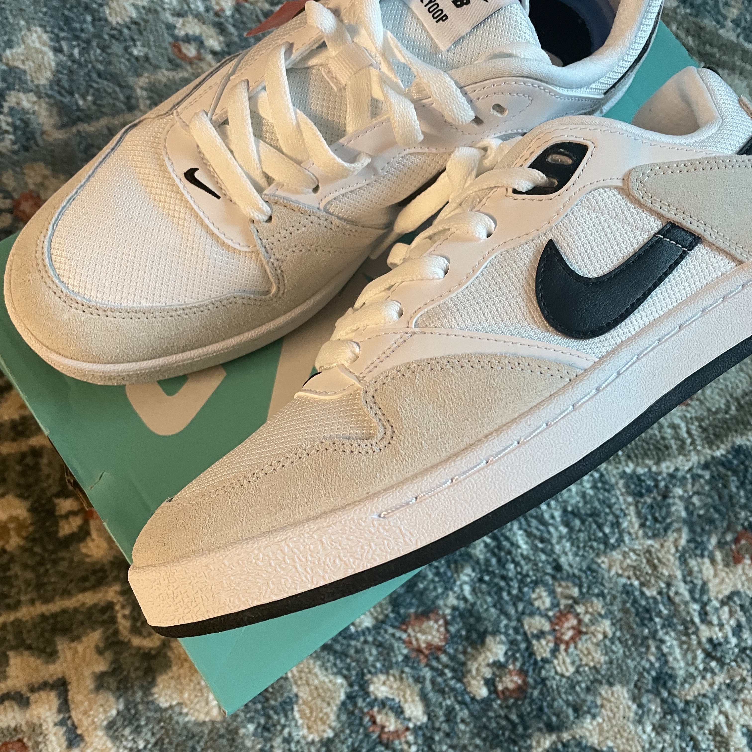 Nike SB Alleyoop White Black 착용 스타일 - 5