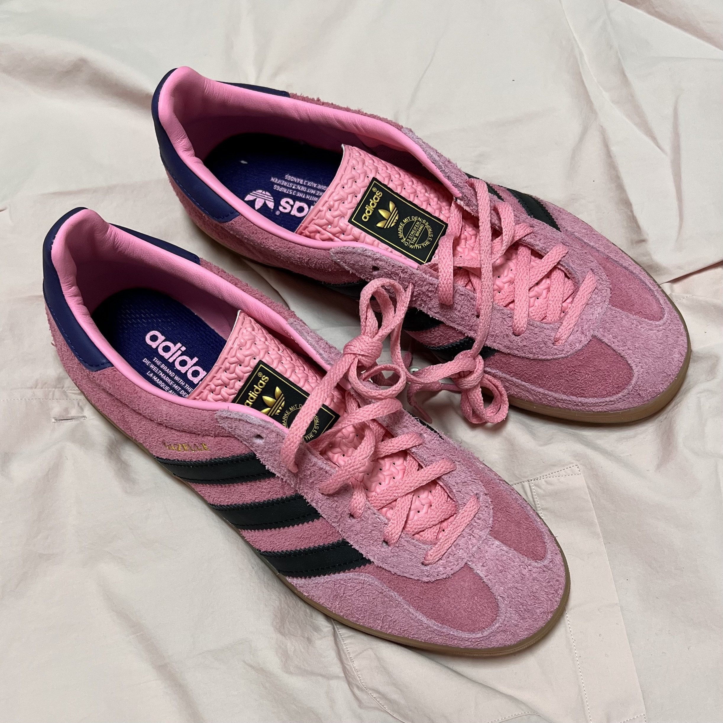 (W) Adidas Gazelle Indoor Bliss Pink 착용 스타일