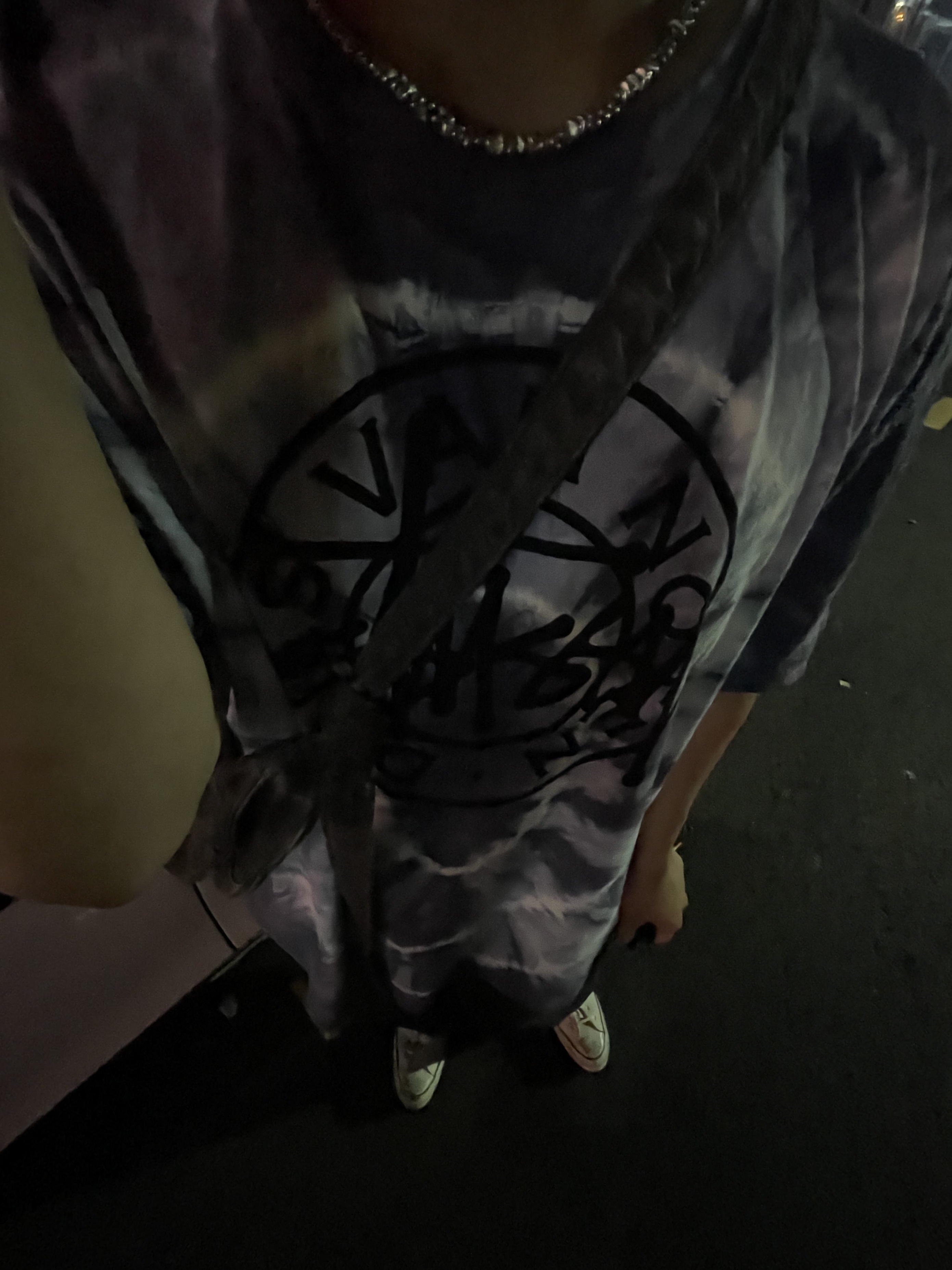Stussy x Dries Van Noten Tie Dye T-Shirt Blue 착용 스타일