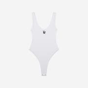 Porta Women Pigment Washed Bodysuit White
