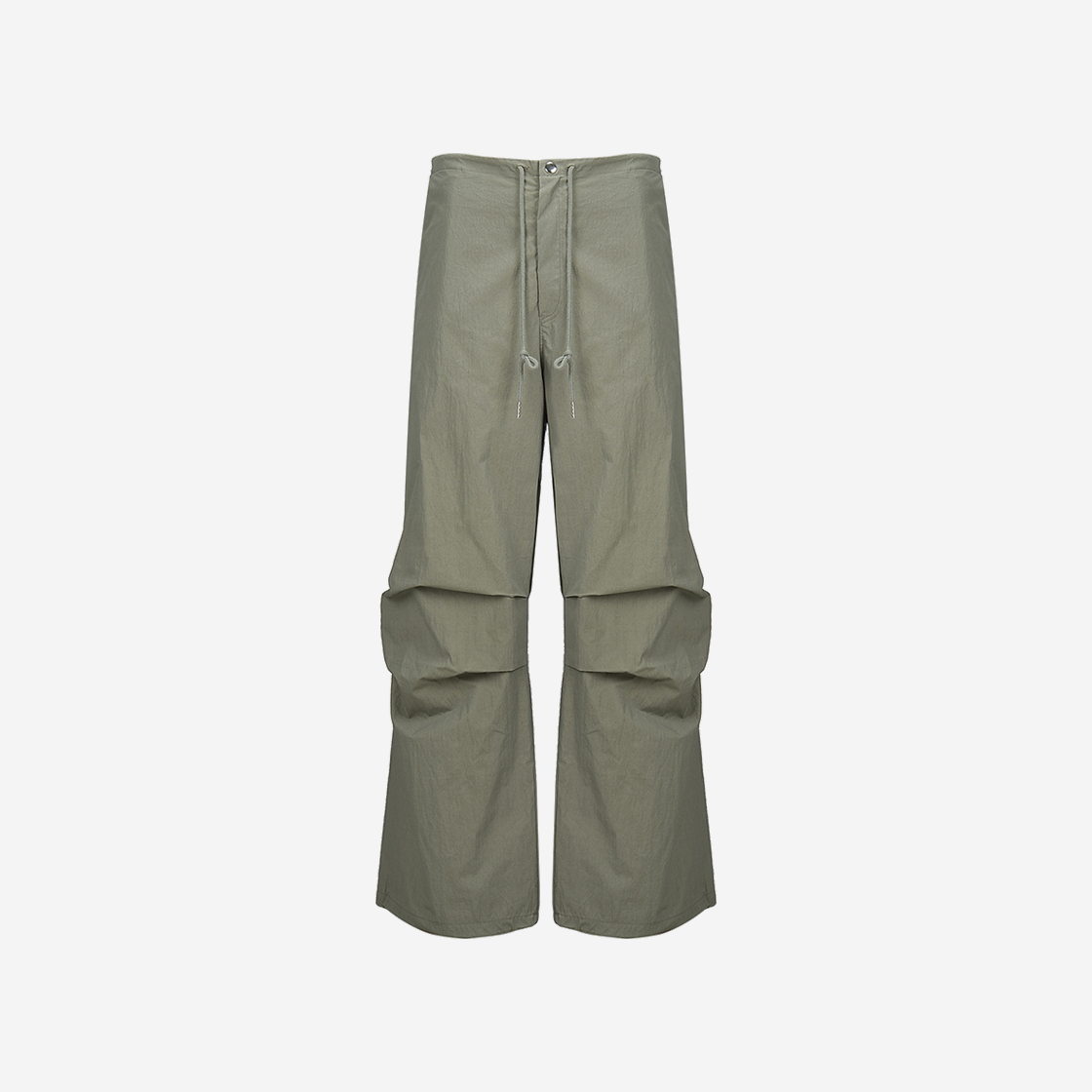 포르타 우먼 턱 와이드 팬츠 카키