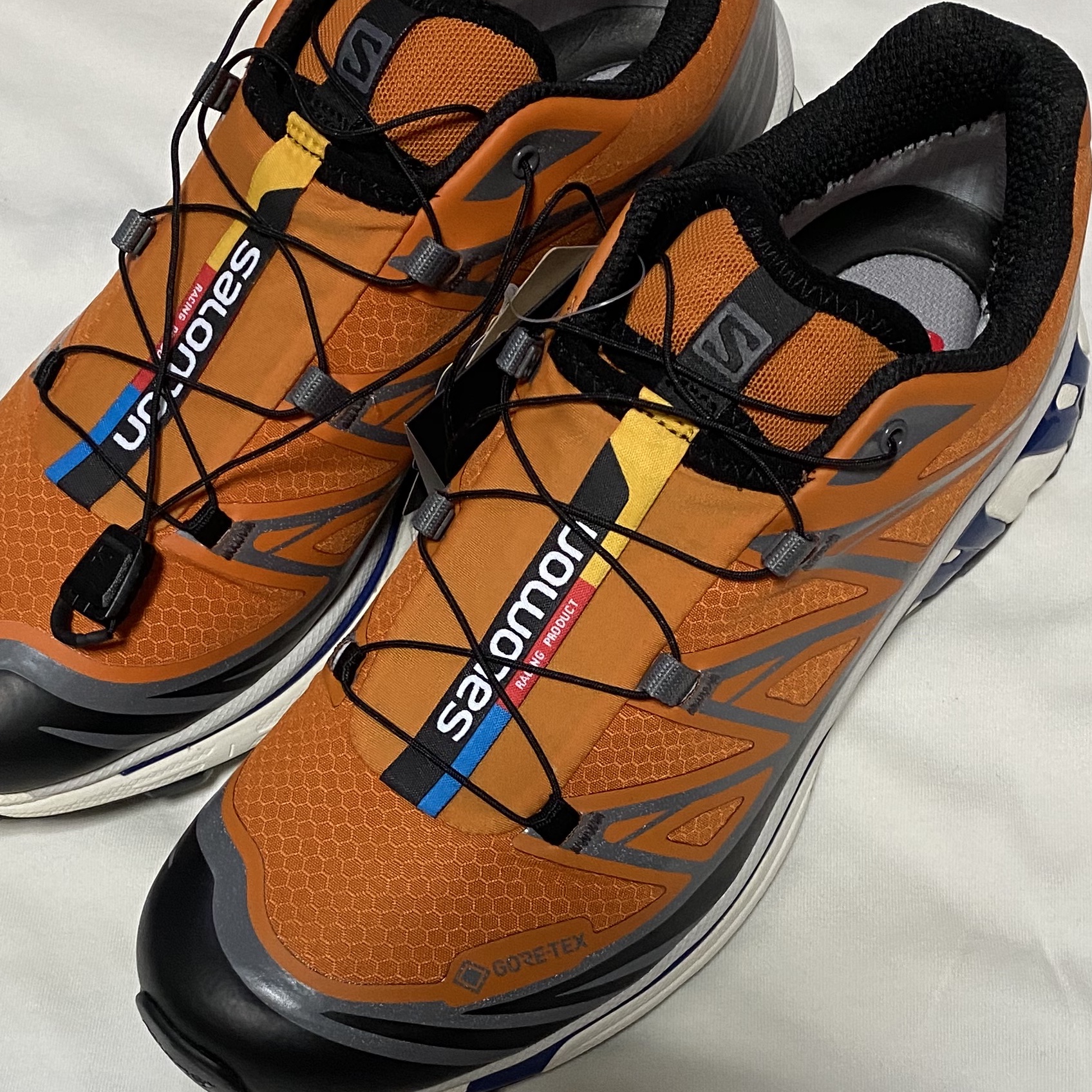 Salomon XT-6 Gore-Tex Utility Marmalade 착용 스타일