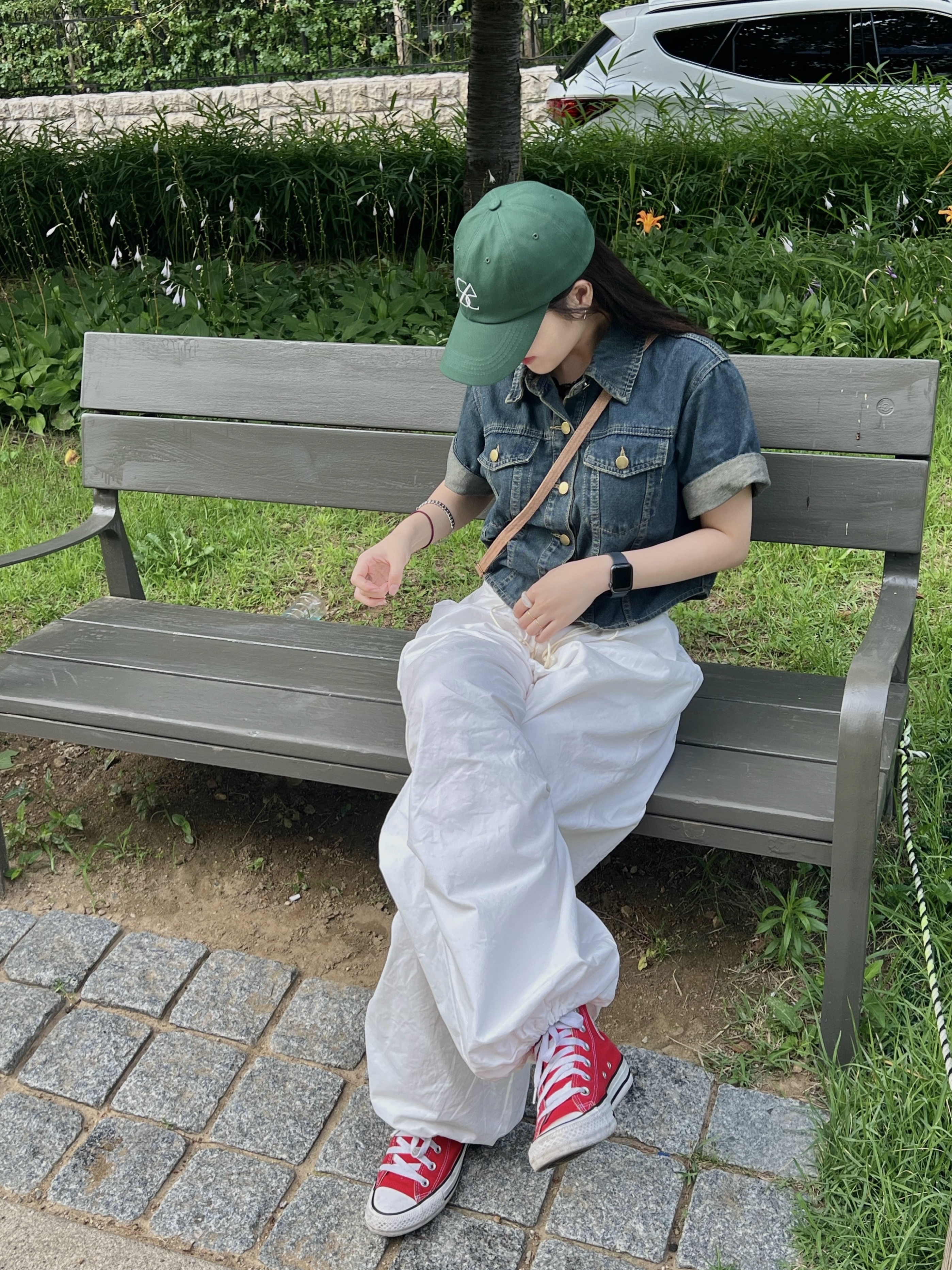 Converse Chuck Taylor All Star Core High Red 착용 스타일 - 3