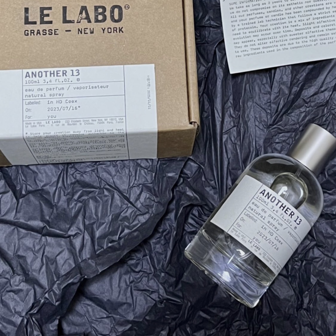 Le Labo Another 13 Eau De Parfum 100ml 착용 스타일