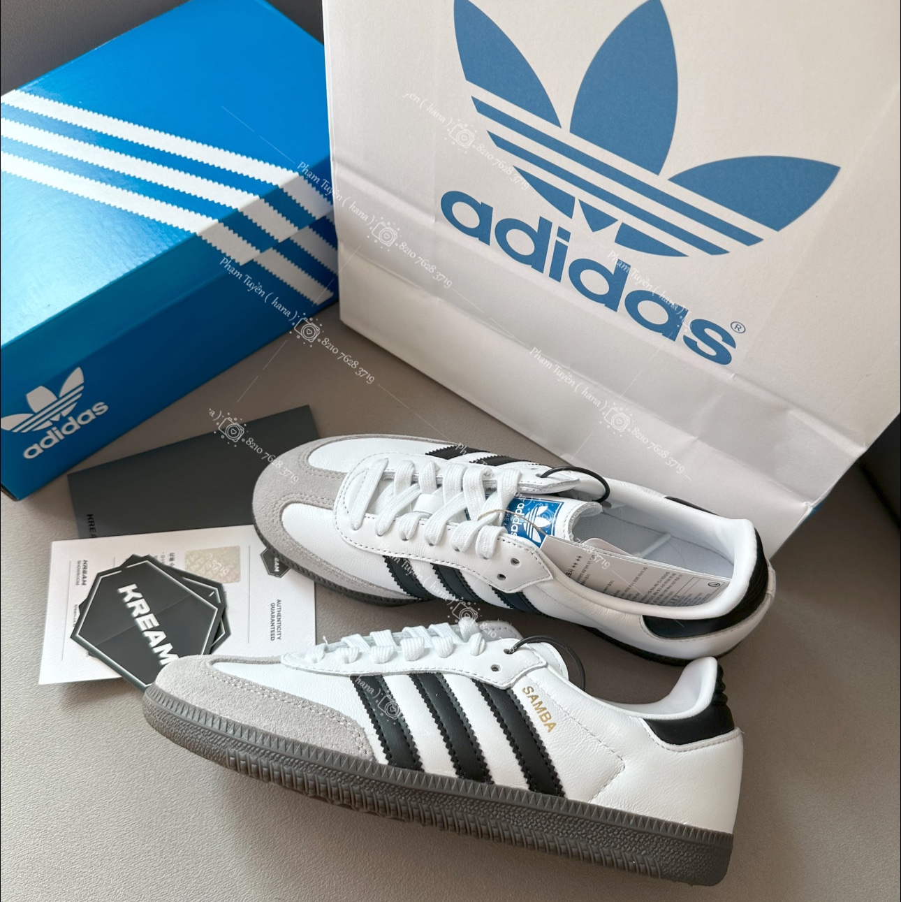 Adidas Samba OG Cloud White 착용 스타일 - 2