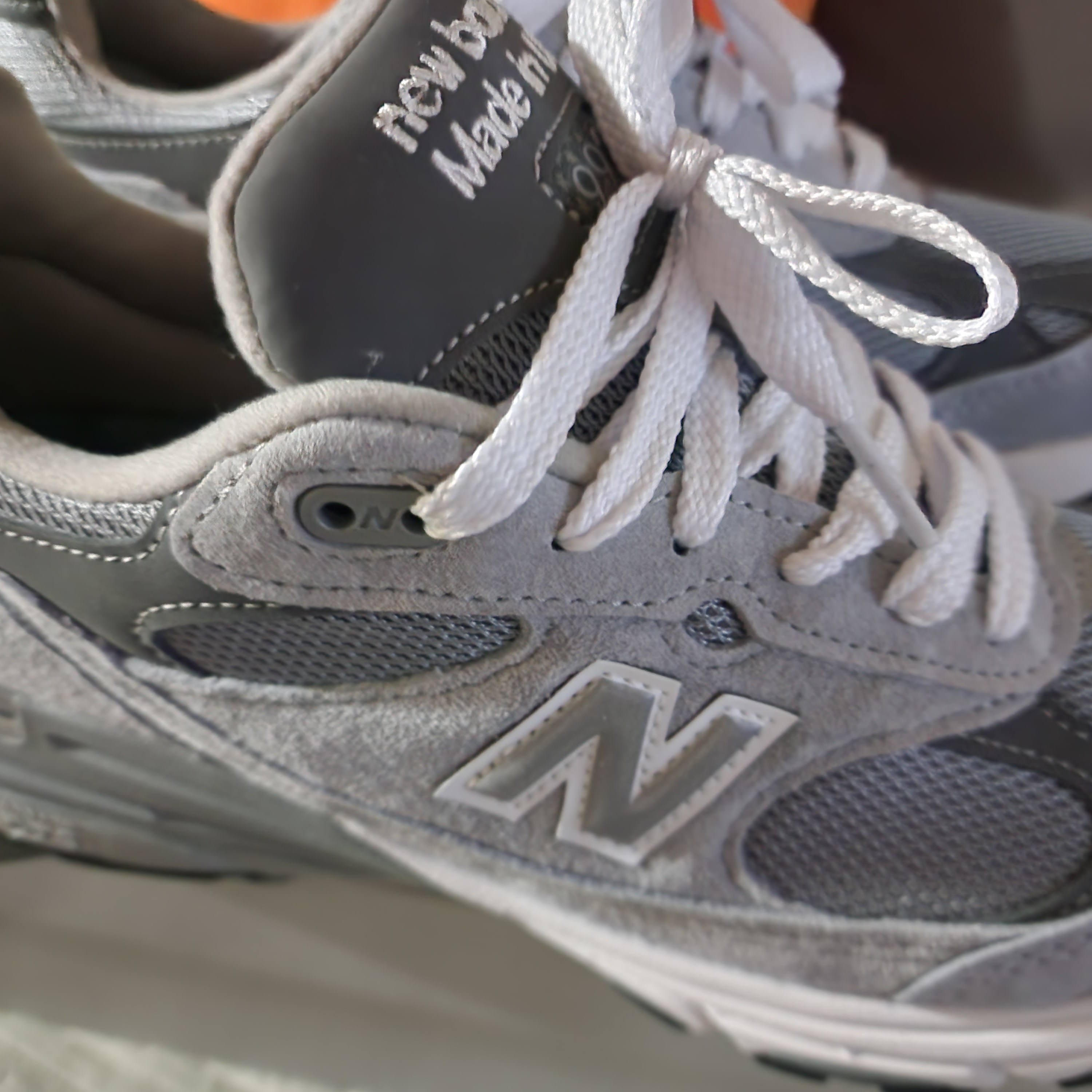 New Balance 993 Made in USA Grey - D Standard 착용 스타일 - 3