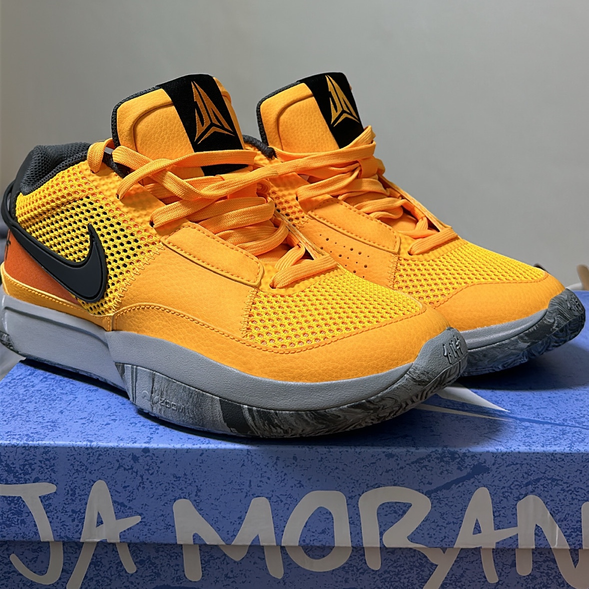 Nike Ja 1 PE EP Laser Orange 착용 스타일 - 1