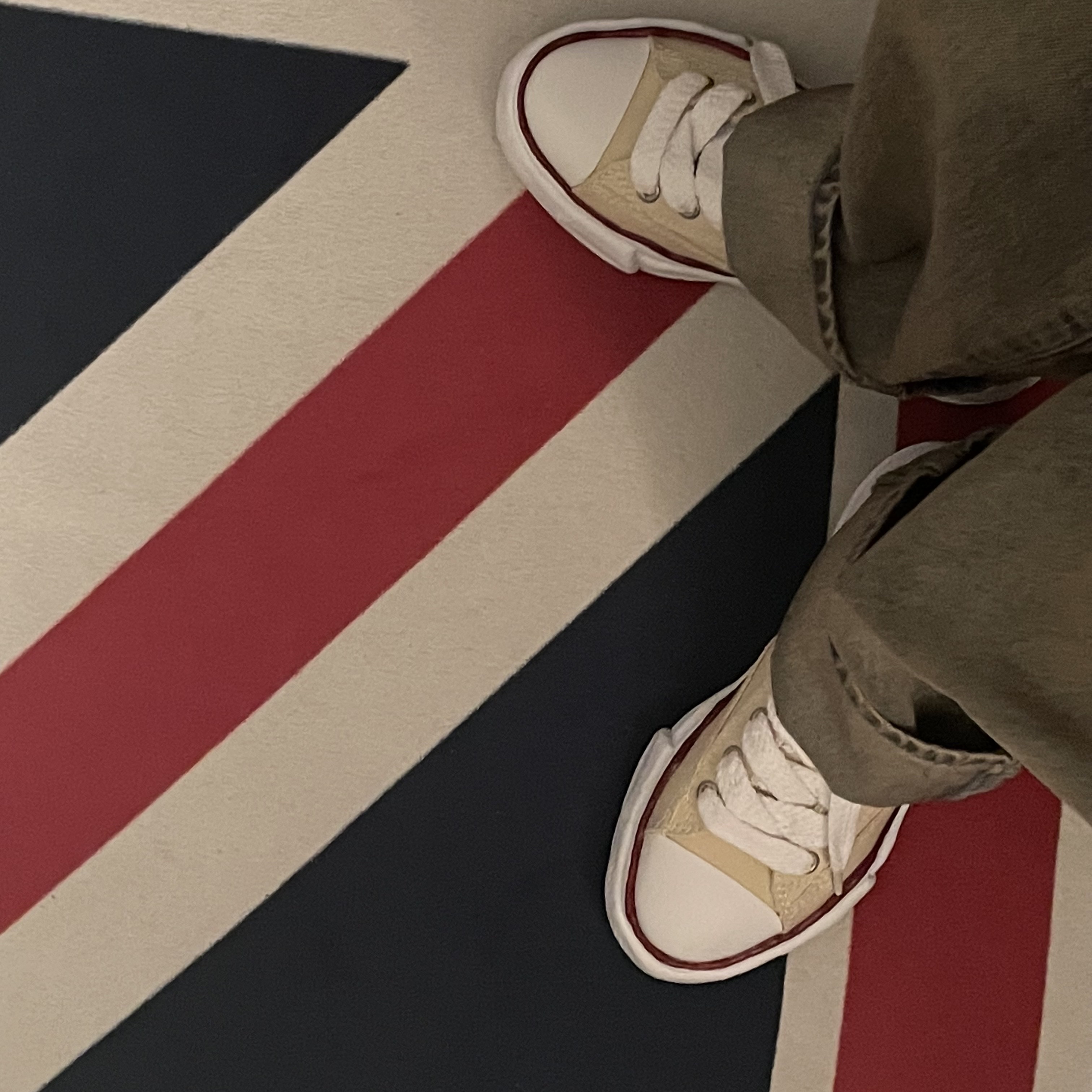 Maison Mihara Yasuhiro Peterson OG Sole Canvas Low-top Sneakers Natural 착용 스타일