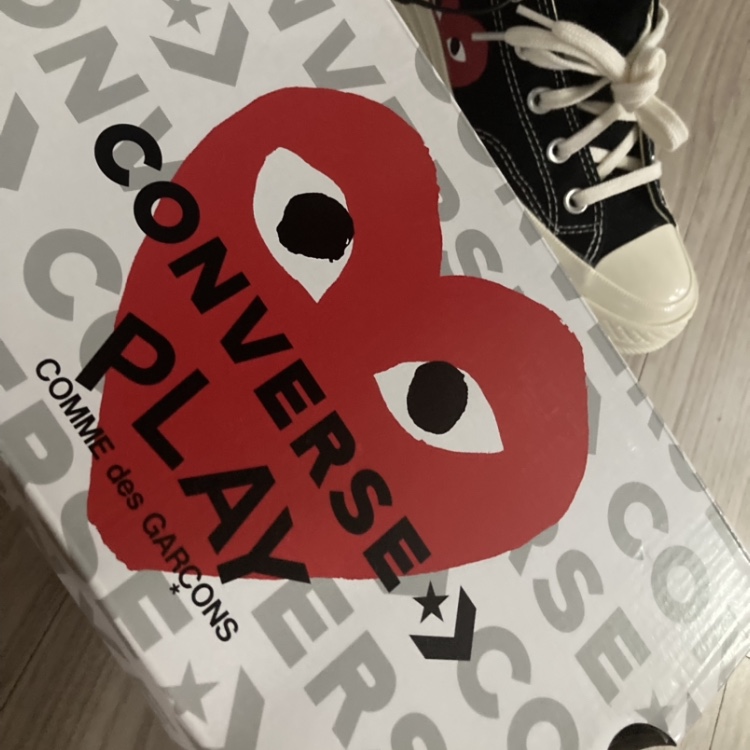 Converse x Play Comme des Garcons Chuck 70 Ox Black 착용 스타일