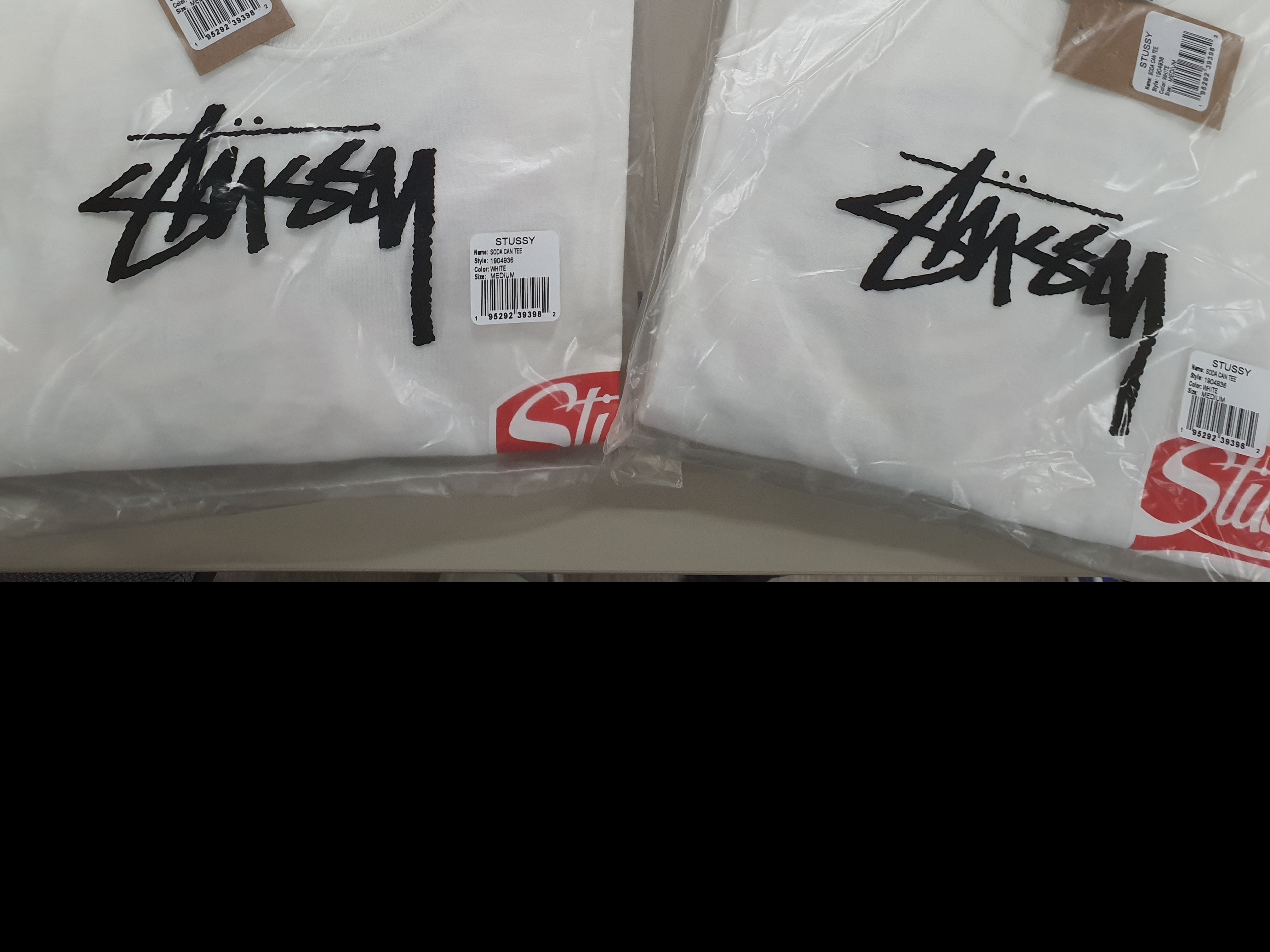 Stussy Soda Can T-Shirt White 착용 스타일