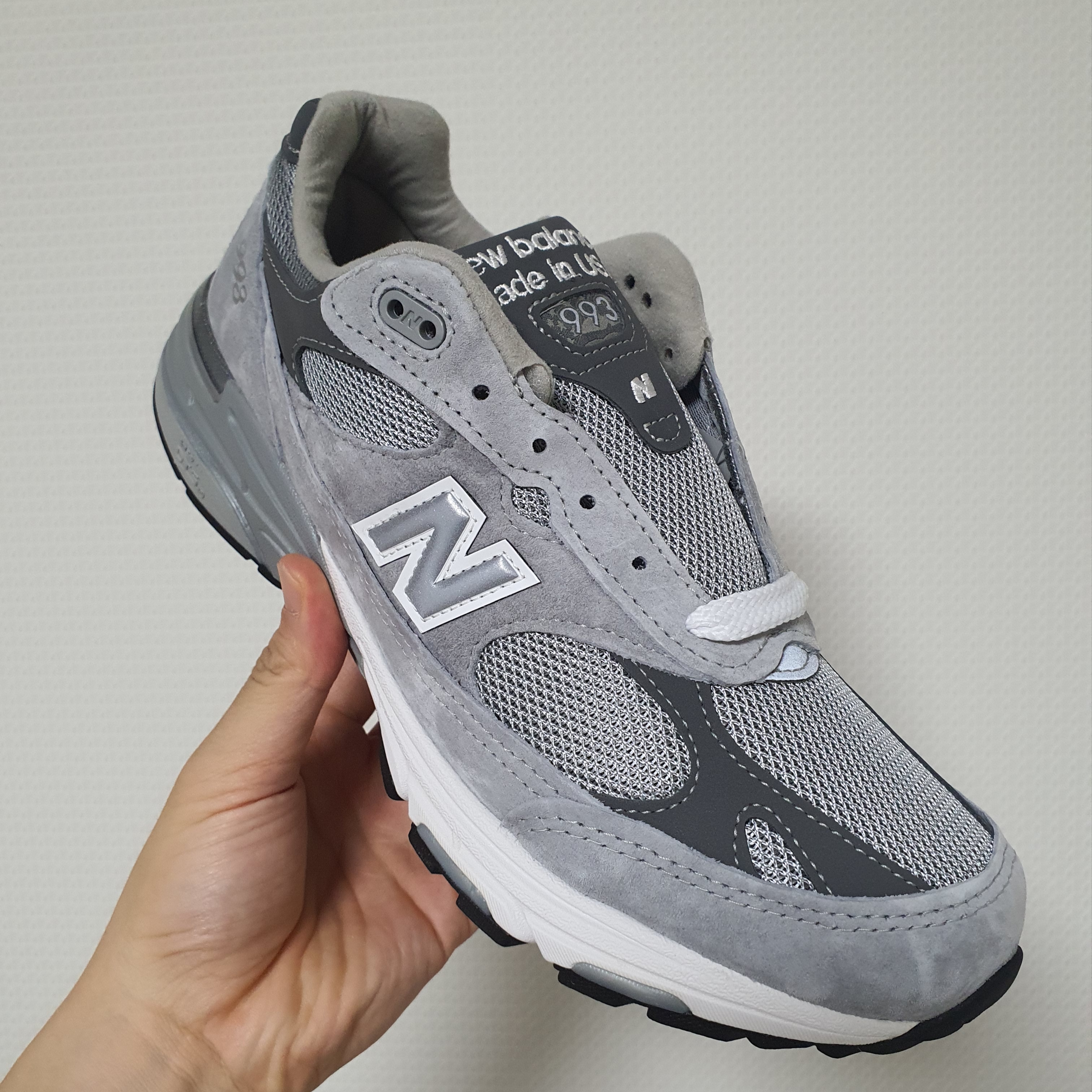 New Balance 993 Made in USA Grey - D Standard 착용 스타일