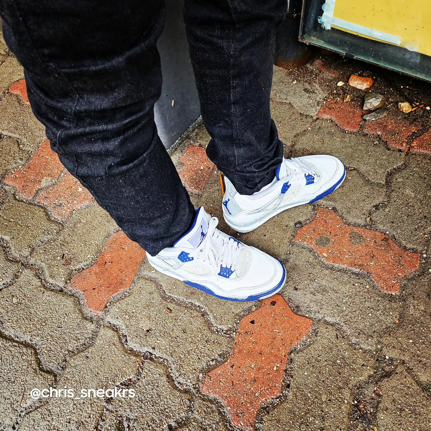 Supreme Washed Chino Twill Camp Cap Black, Jordan 4 Retro Midnight Navy 착용 스타일 - 4