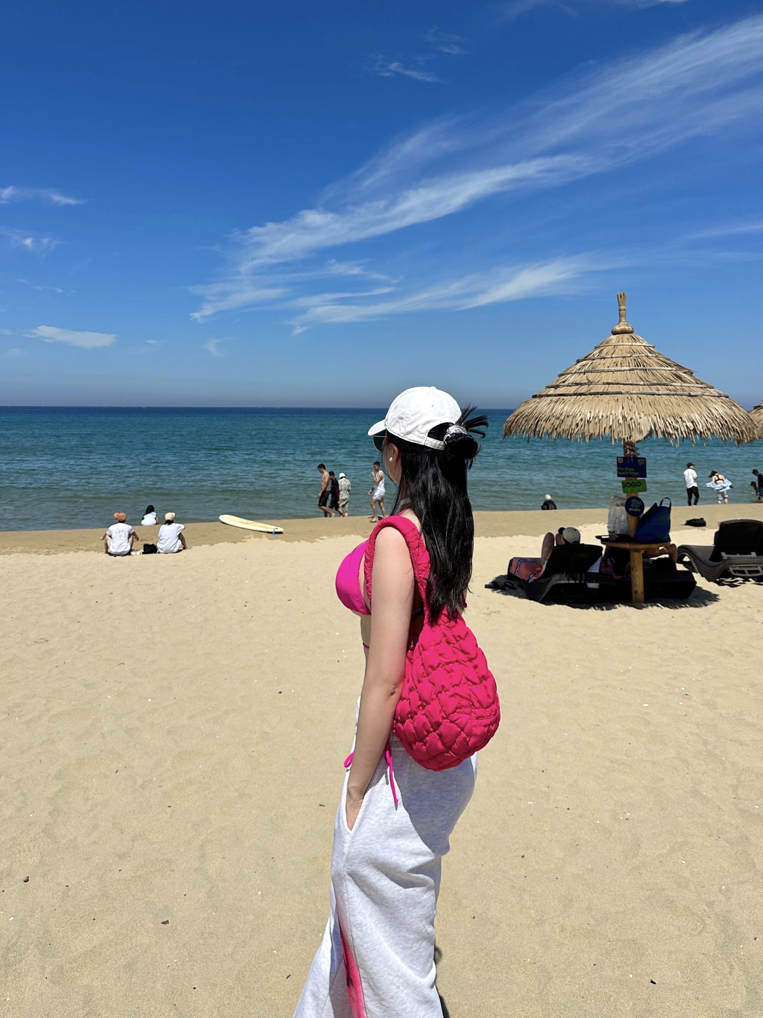 COS Quilted Mini Bag Pink 착용 스타일 - 2
