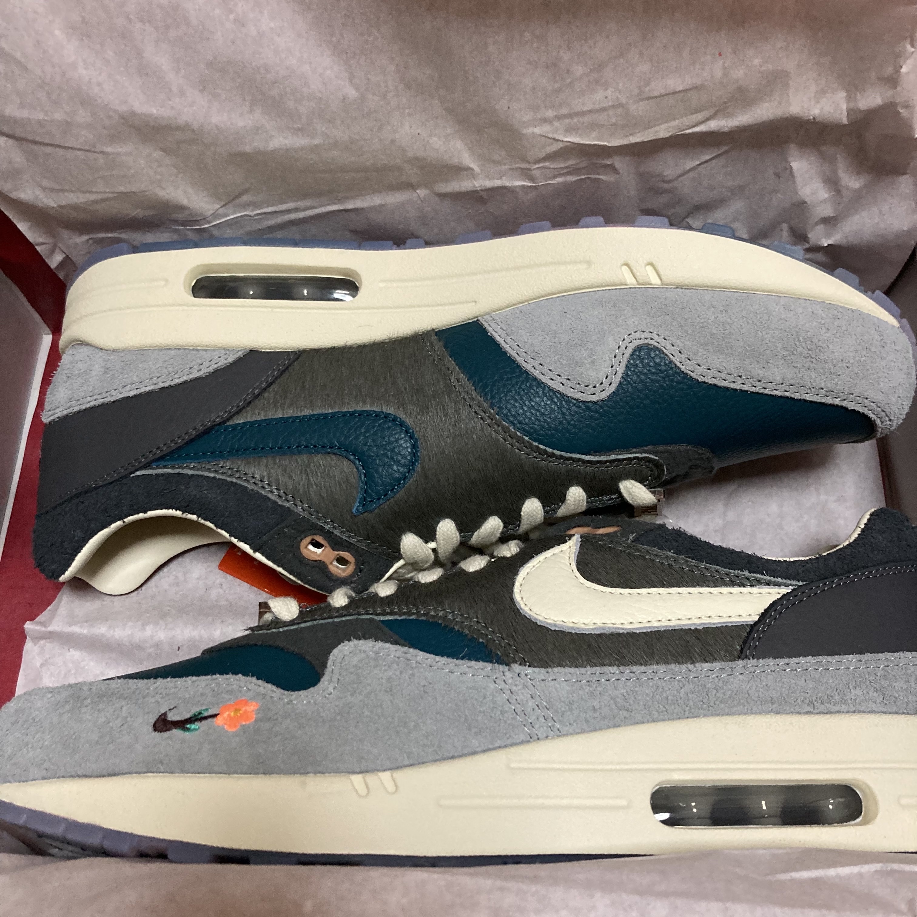 Nike x Kasina Air Max 1 SP Won-Ang Particle Grey 착용 스타일