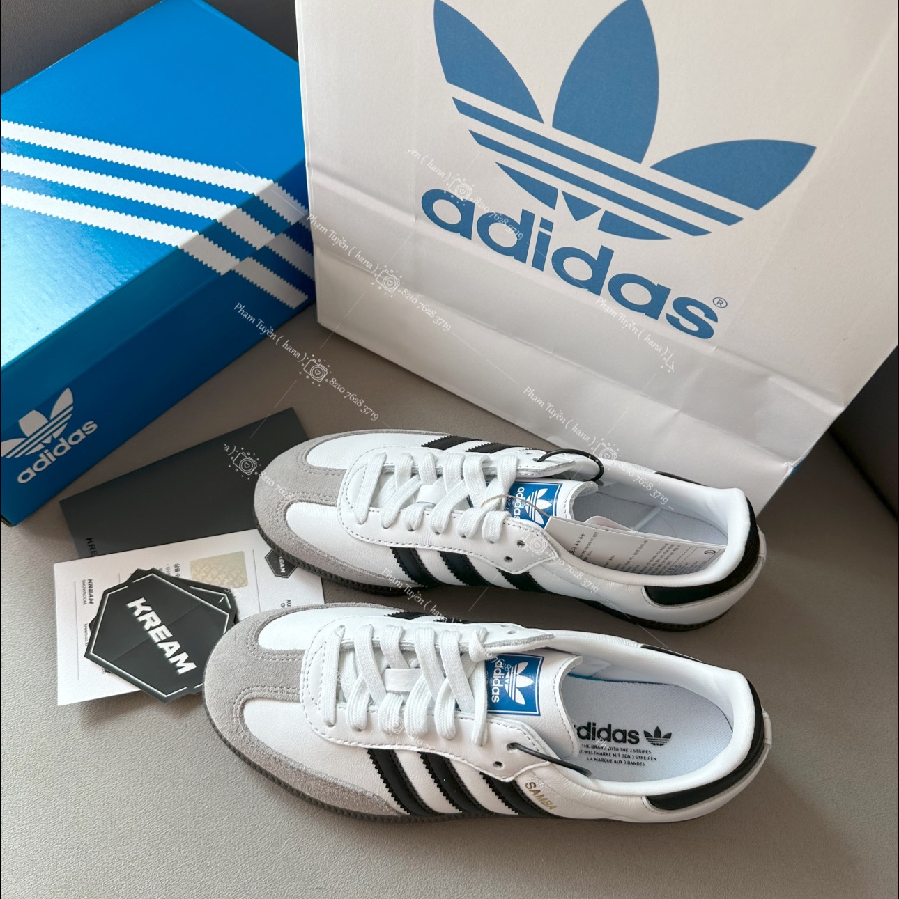 Adidas Samba OG Cloud White 착용 스타일 - 5