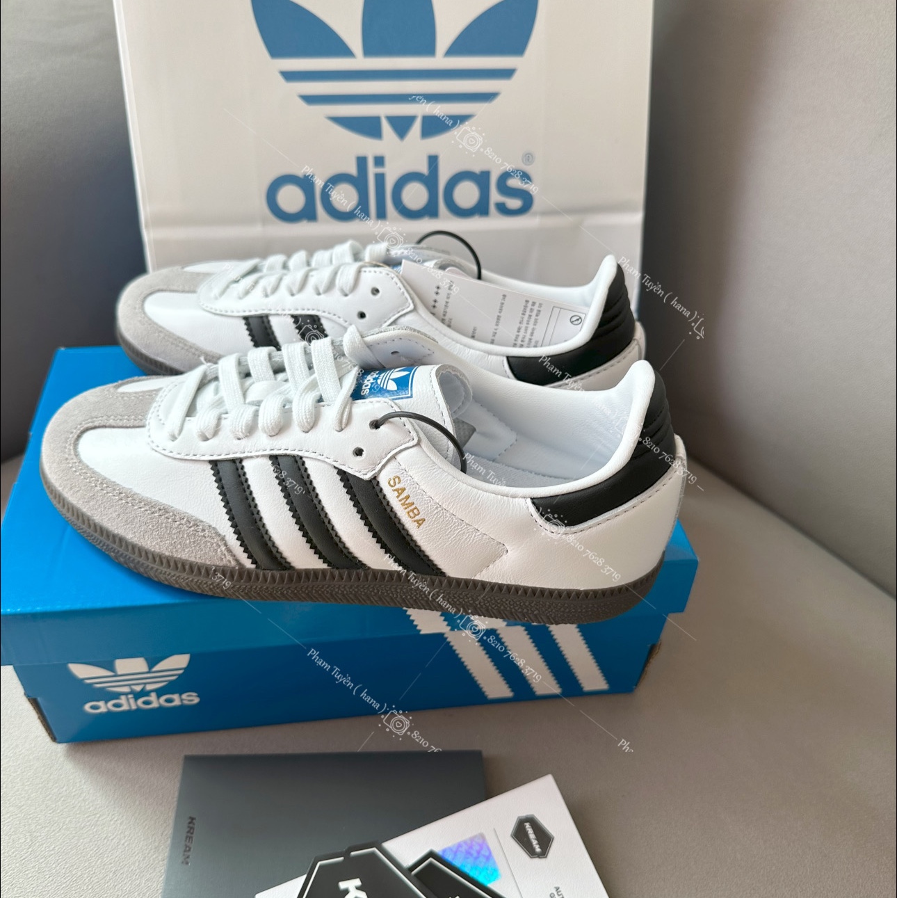Adidas Samba OG Cloud White 착용 스타일 - 4