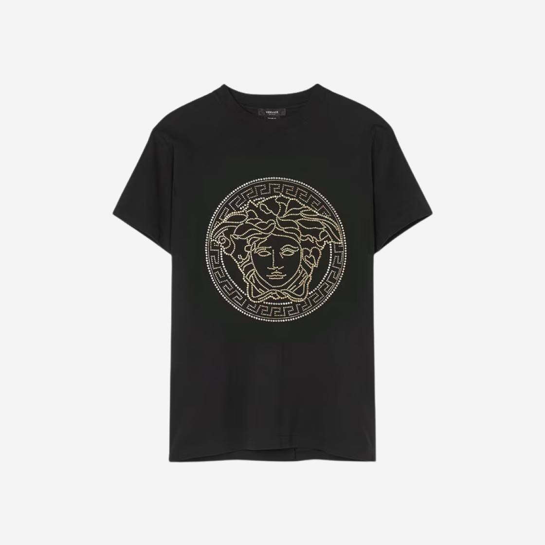 Versace Embellished Medusa Logo T-Shirt Black 상세 이미지 1