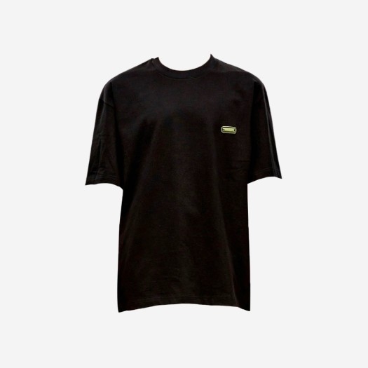 솔리드 옴므 자수 로고 티셔츠 블랙 - 23SS