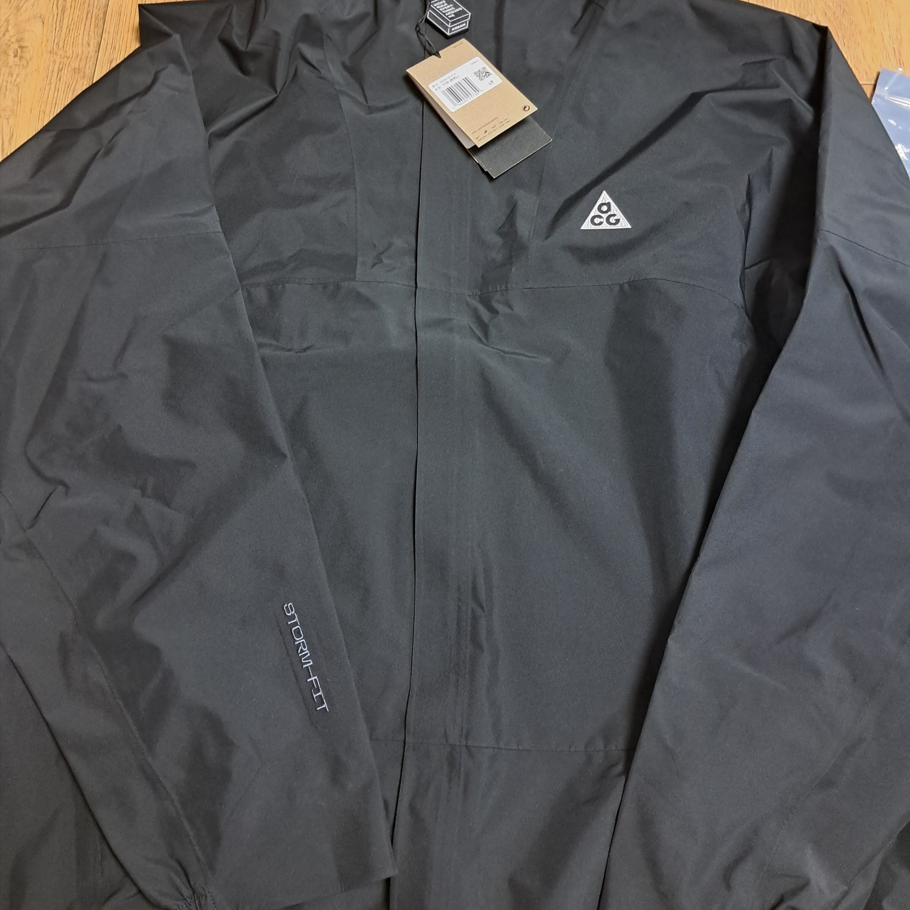 Nike ACG Storm-Fit ADV Cascade Rains Full Zip Jacket Black - Asia 착용 스타일
