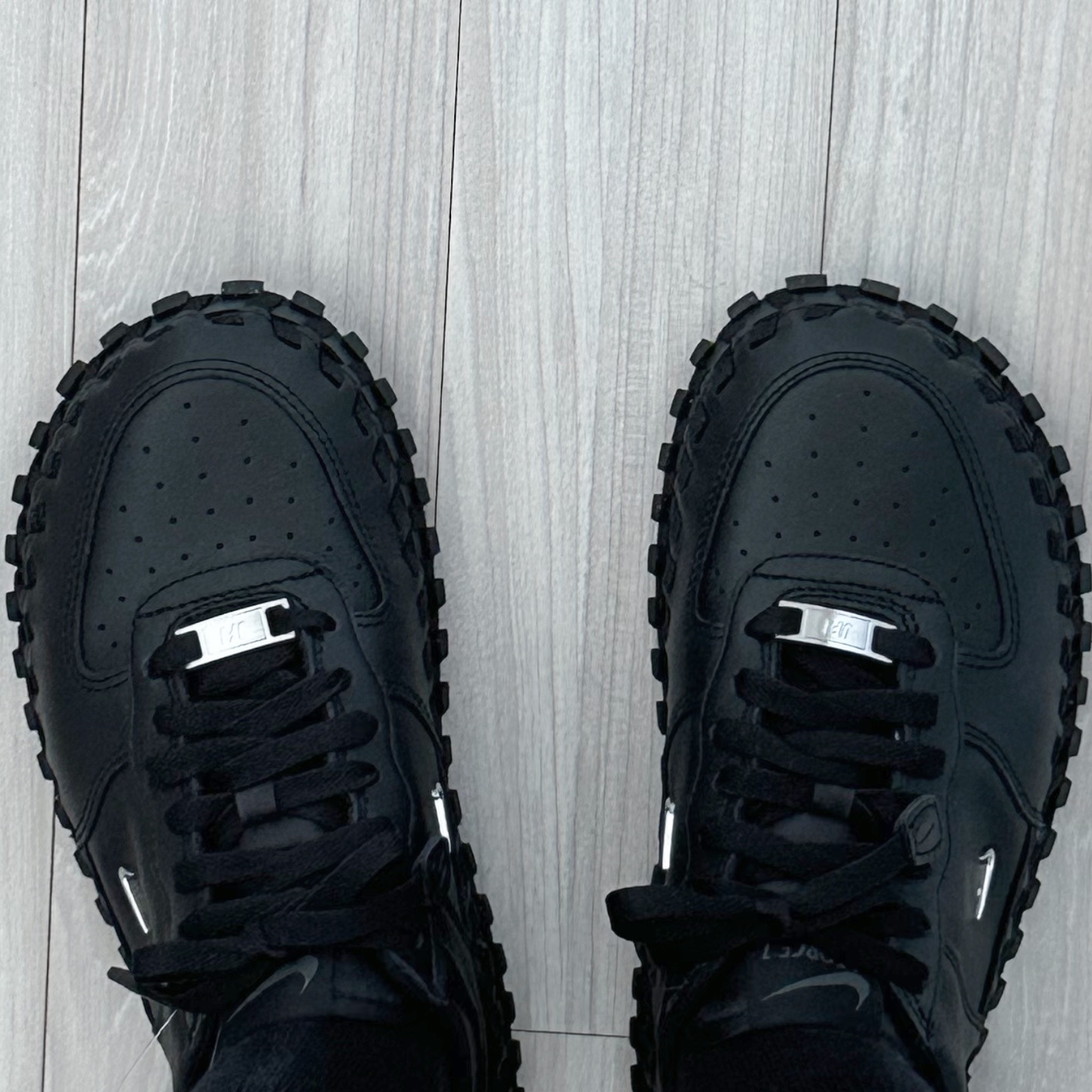 Nike x Jacquemus J Force 1 Low LX SP Black 착용 스타일