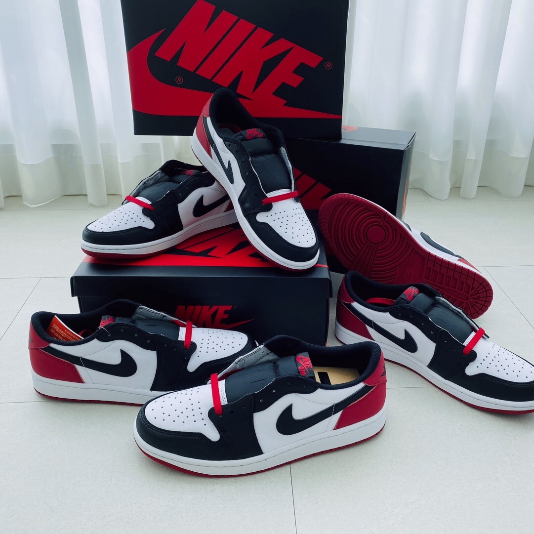 Jordan 1 Retro Low OG Black Toe 착용 스타일