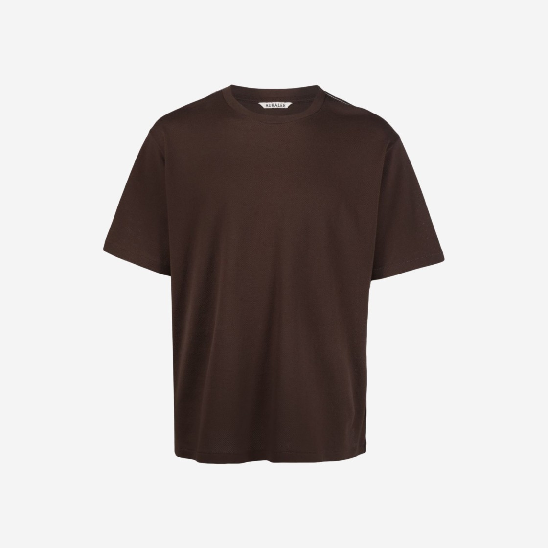 Auralee Cotton Mesh T-Shirt Dark Brown - 23SS 상세 이미지 1