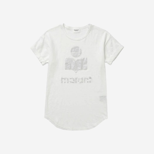 (W) 이자벨 마랑 콜디 로고 티셔츠 화이트 - 23SS