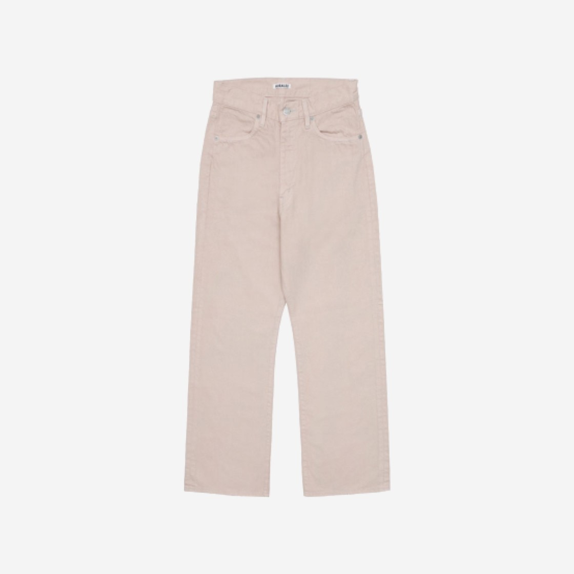 (W) Auralee Botanical Dyed Selvedge Denim Pants Natural Pink - 22AW 상세 이미지 1