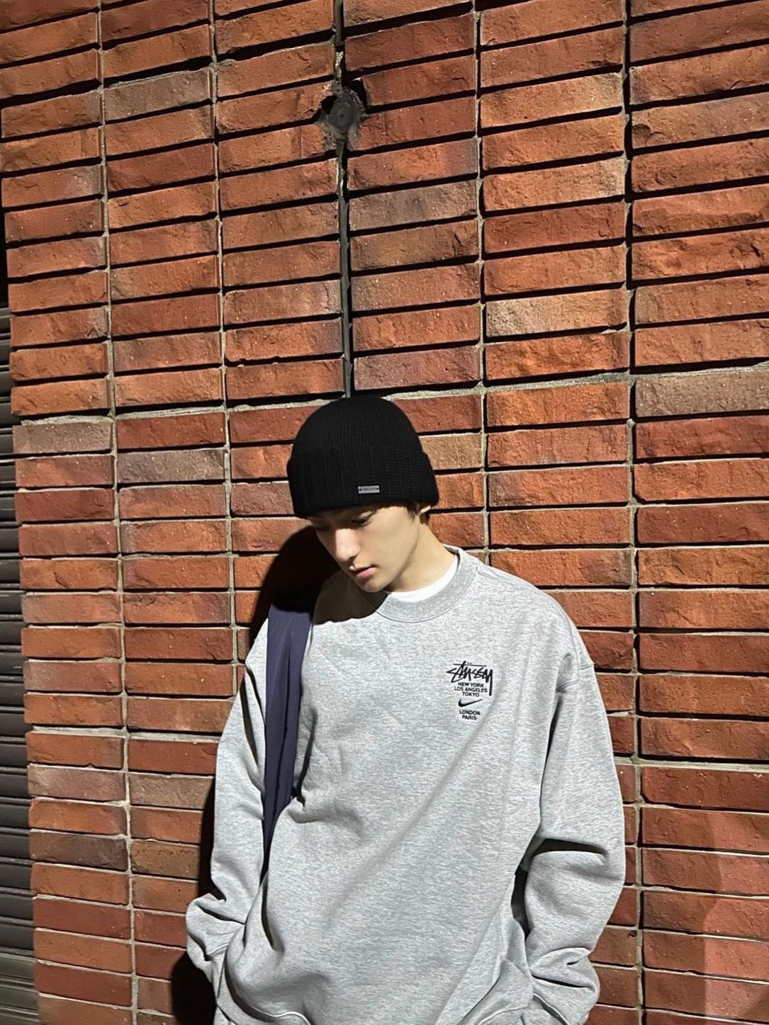 Nike x Stussy NRG ZR Fleece Crewneck Heather Grey - US/EU 착용 스타일