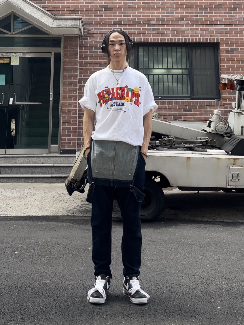 Nike x Peaceminusone Air Force 1 Low Para-Noise 착용 스타일