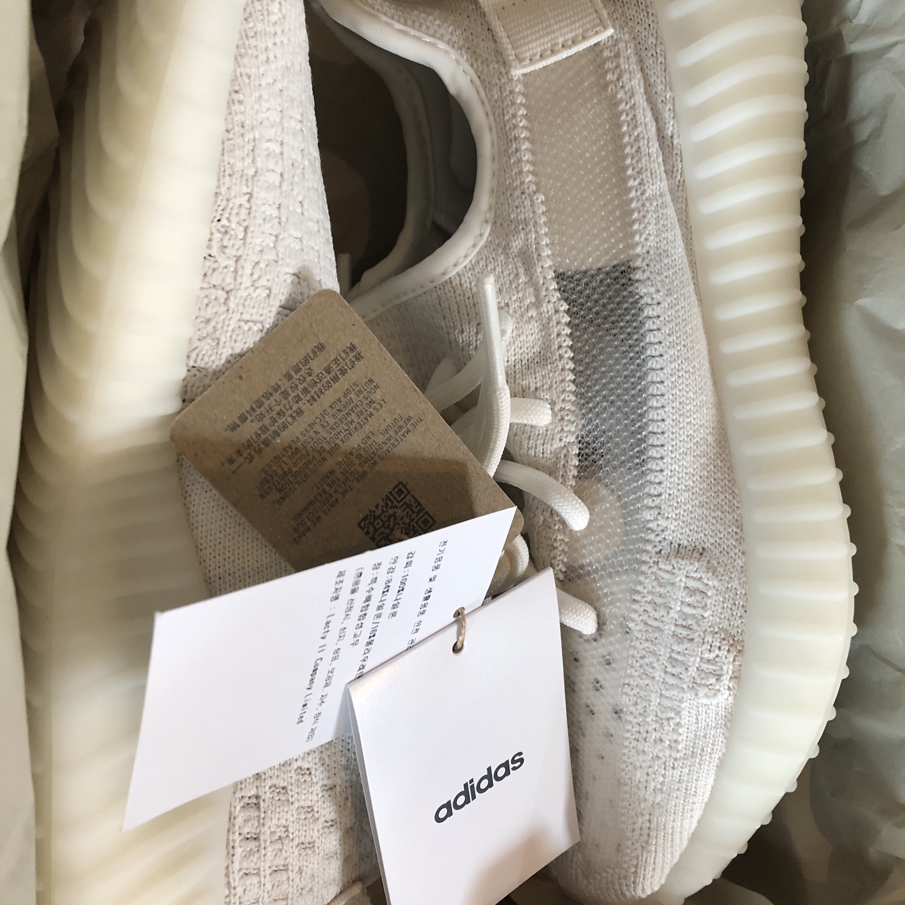 Adidas Yeezy Boost 350 V2 Bone 착용 스타일